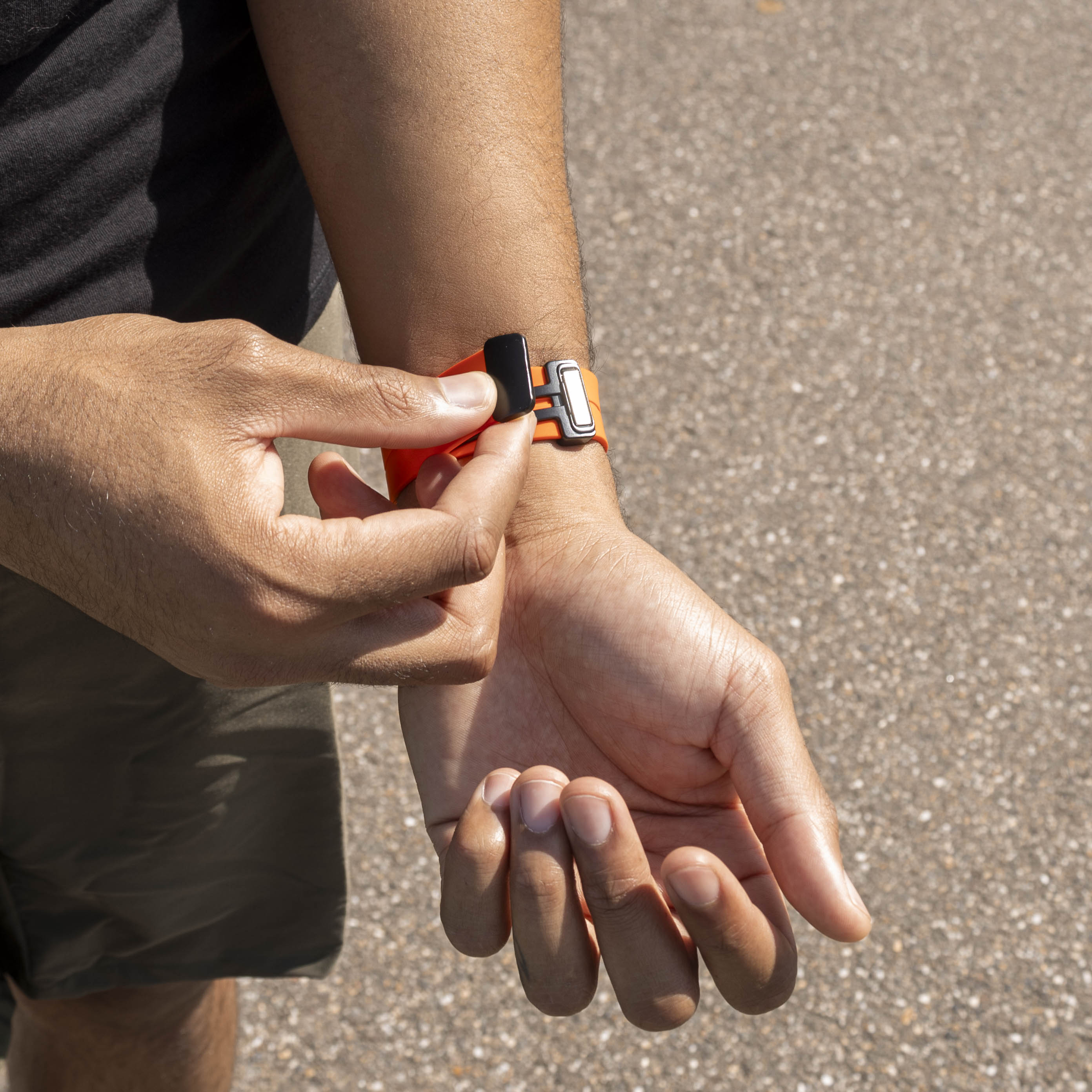 Samsung Galaxy Watch 8 - 40mm D-Buckle Silicone Strap (Orange)