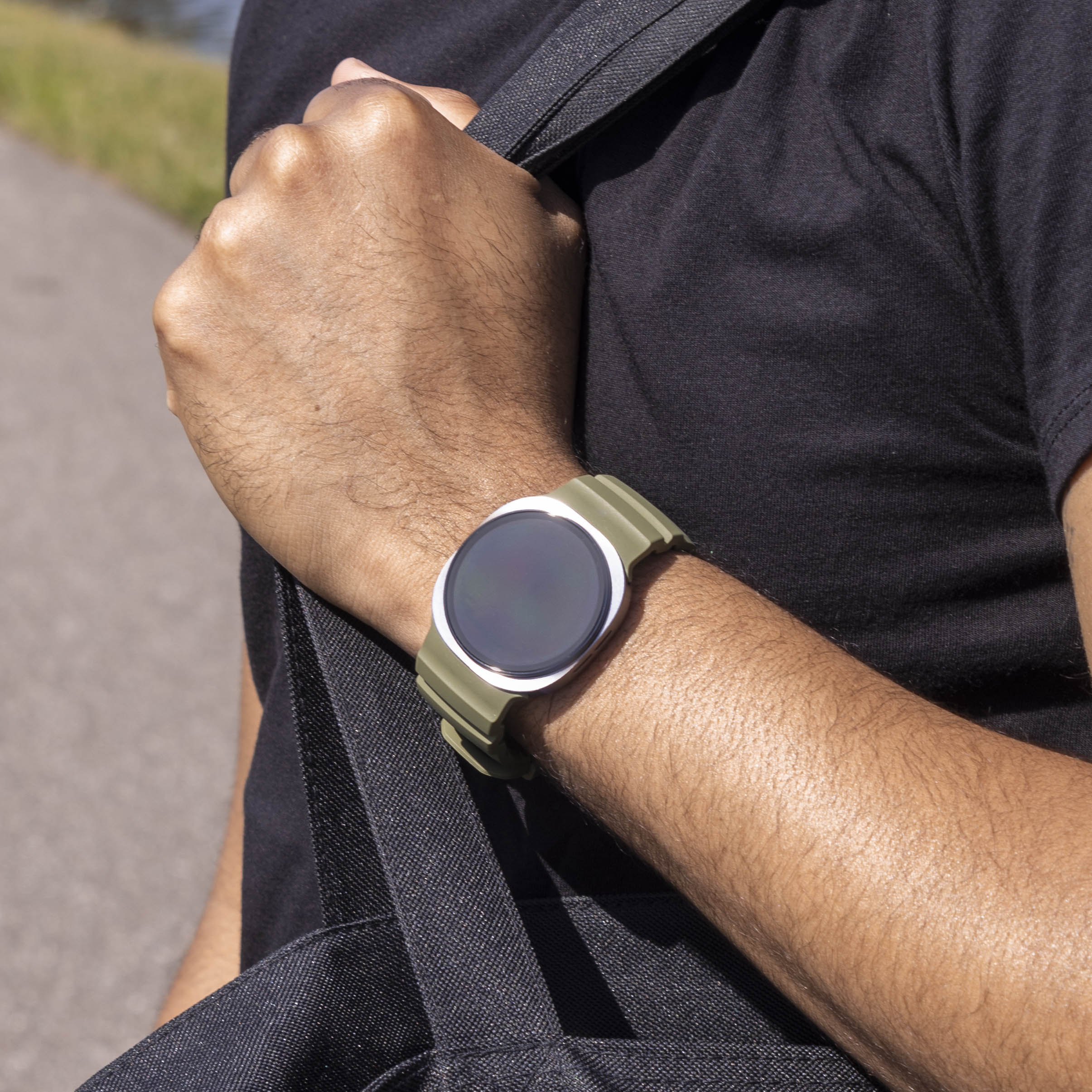 Samsung Galaxy Watch 8 Classic Extreme Silicone Strap (Army Green)