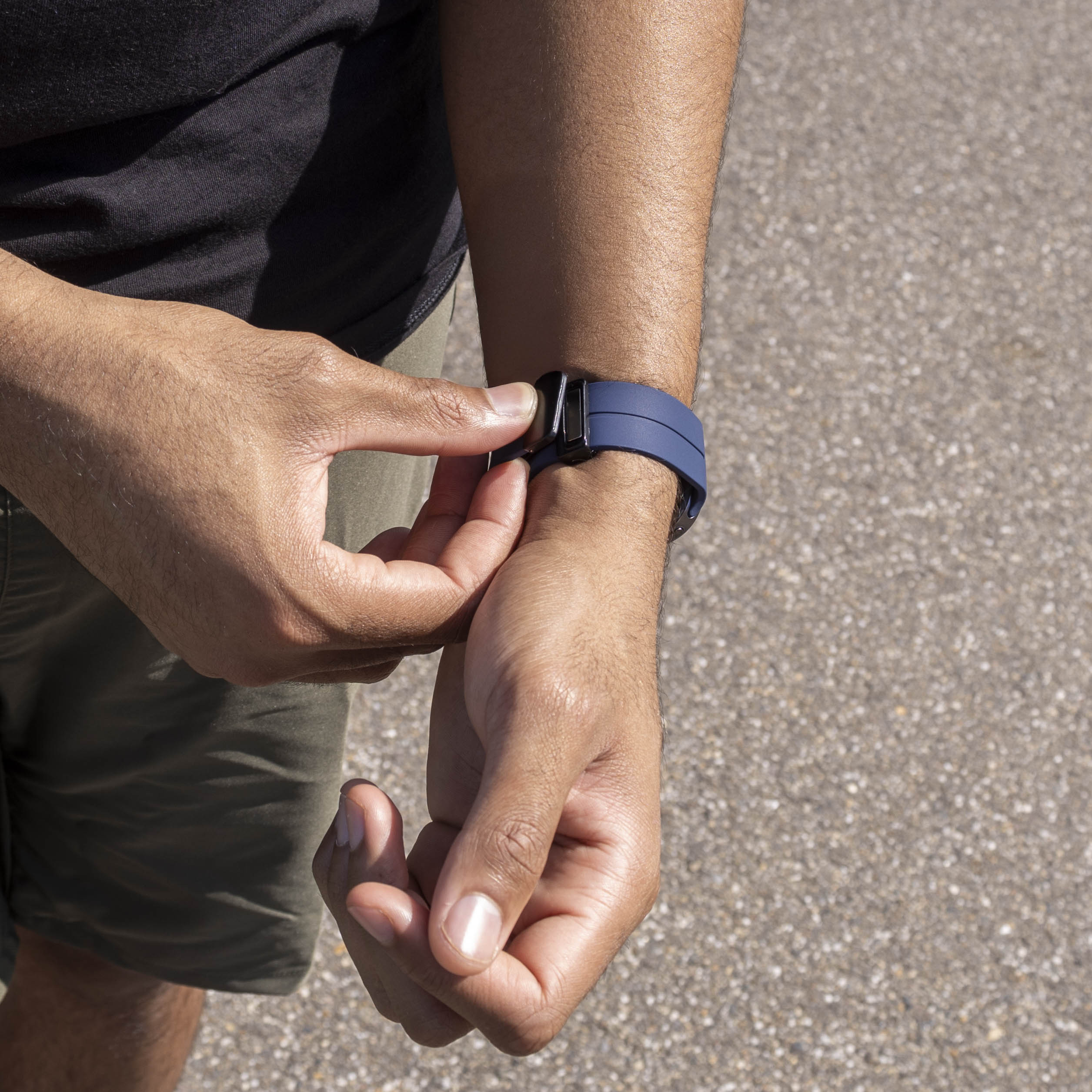 Bracelet silicone avec boucle Samsung Galaxy Watch 8 - 40mm (bleu foncé)