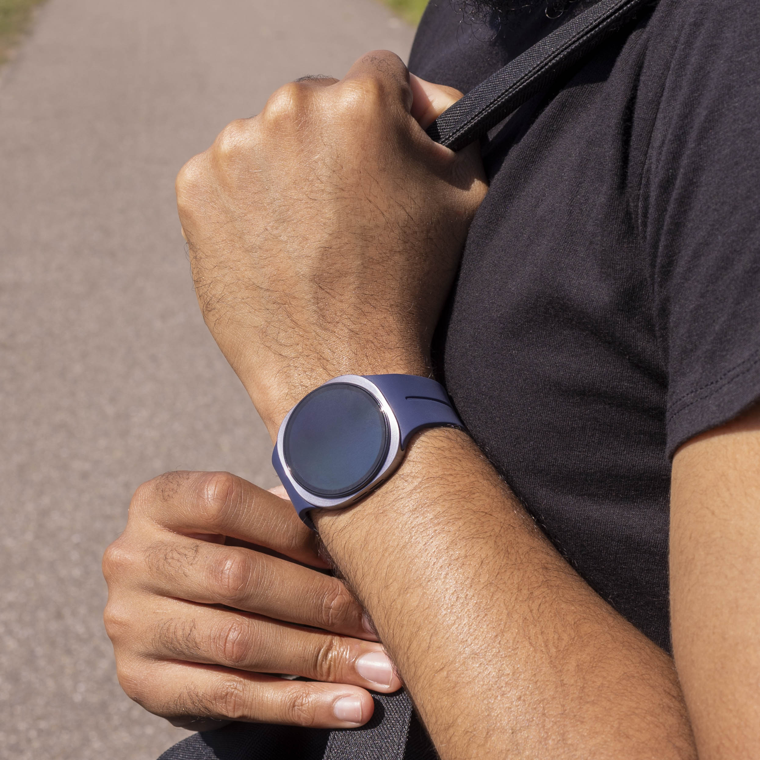 Samsung Galaxy Watch 8 - 44mm D-Buckle Silicone Strap (Dark Blue)