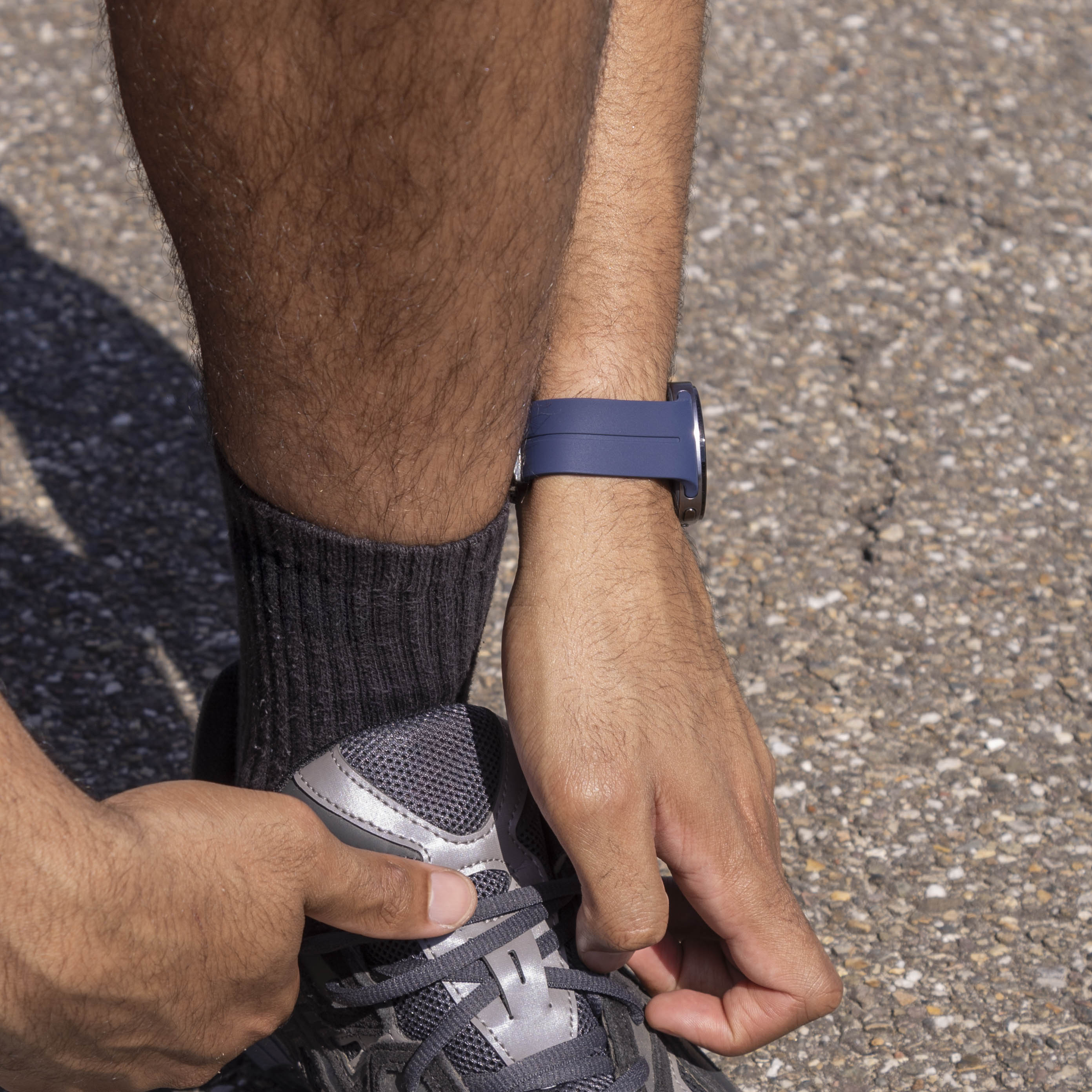 Bracelet silicone avec boucle Samsung Galaxy Watch 8 - 40mm (bleu foncé)