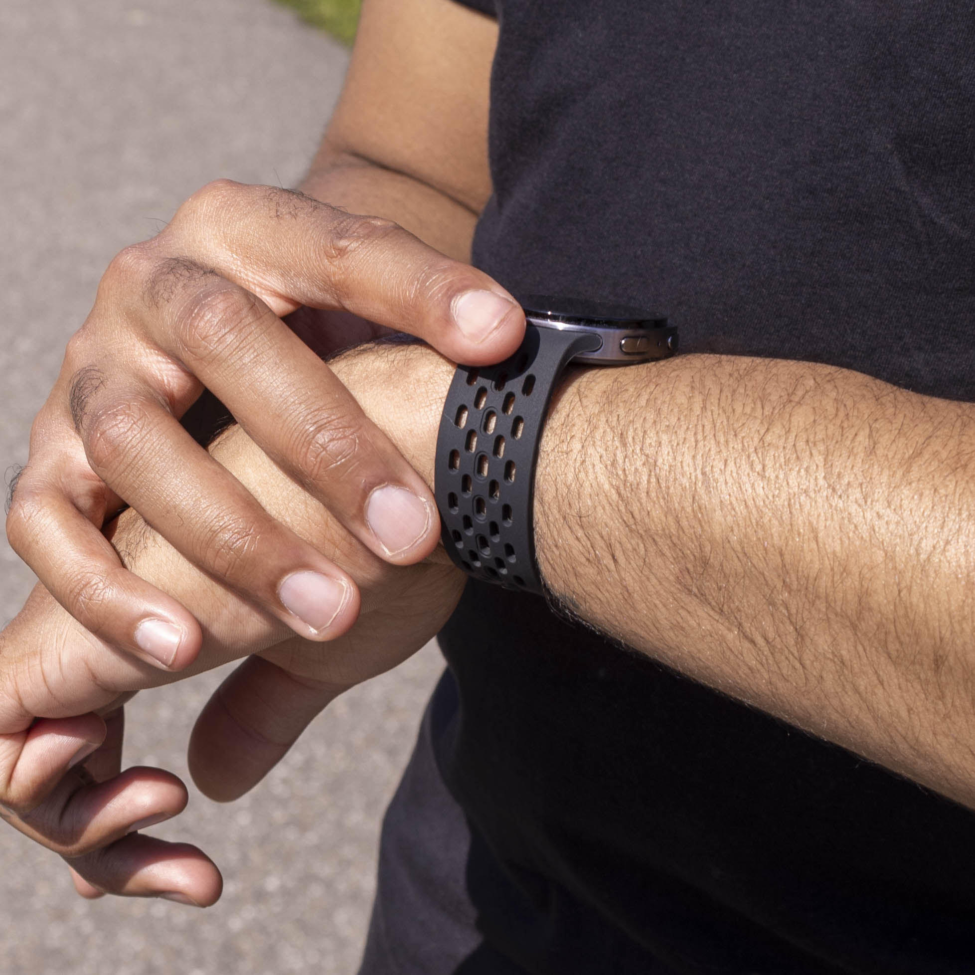 Bracelet silicone Air Samsung Galaxy Watch 8 - 44mm (noir)