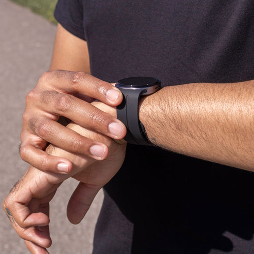 Bracelet silicone avec boucle Samsung Galaxy Watch 8 Classic (noir)