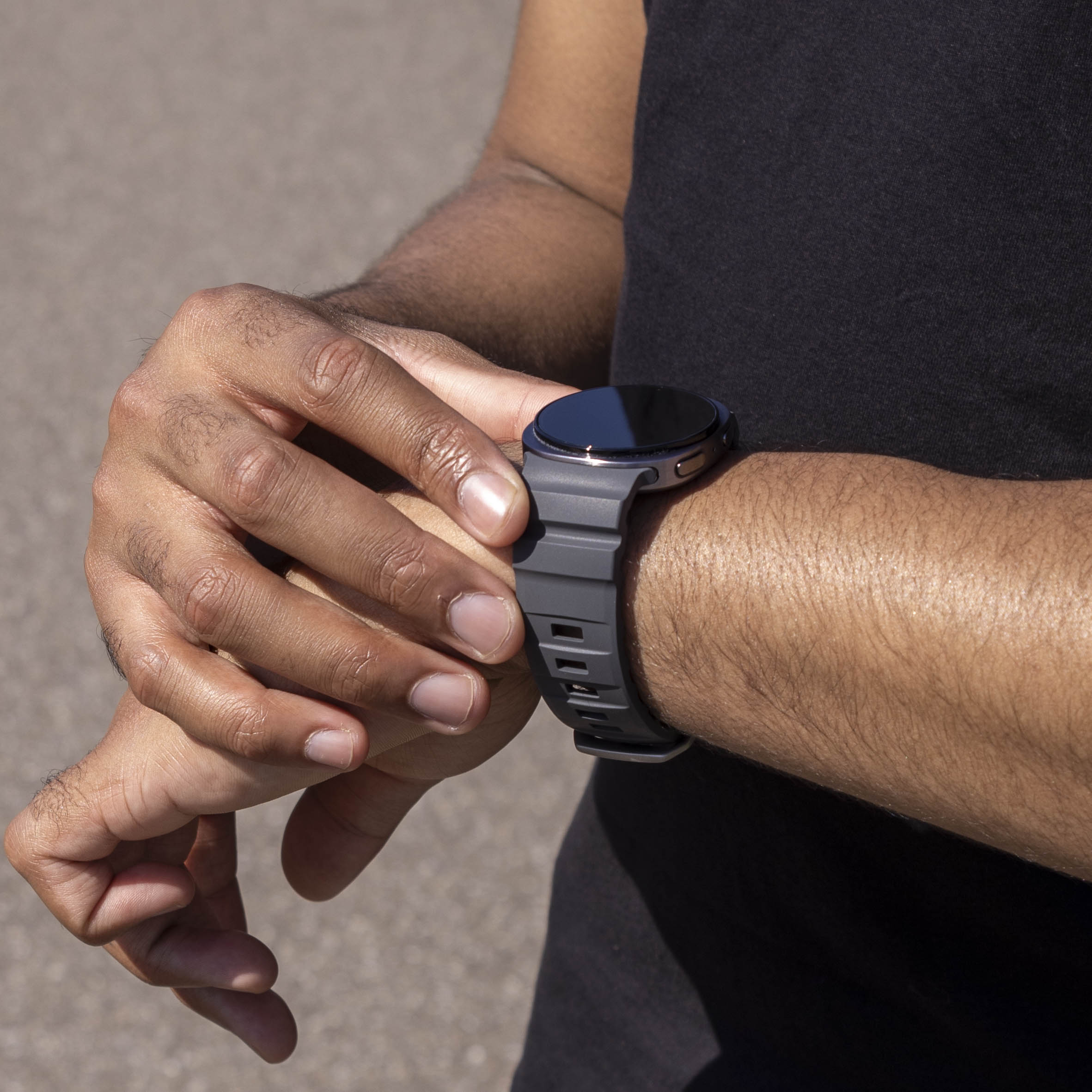 Bracelet silicone Extreme Samsung Galaxy Watch 8 - 44mm (noir)