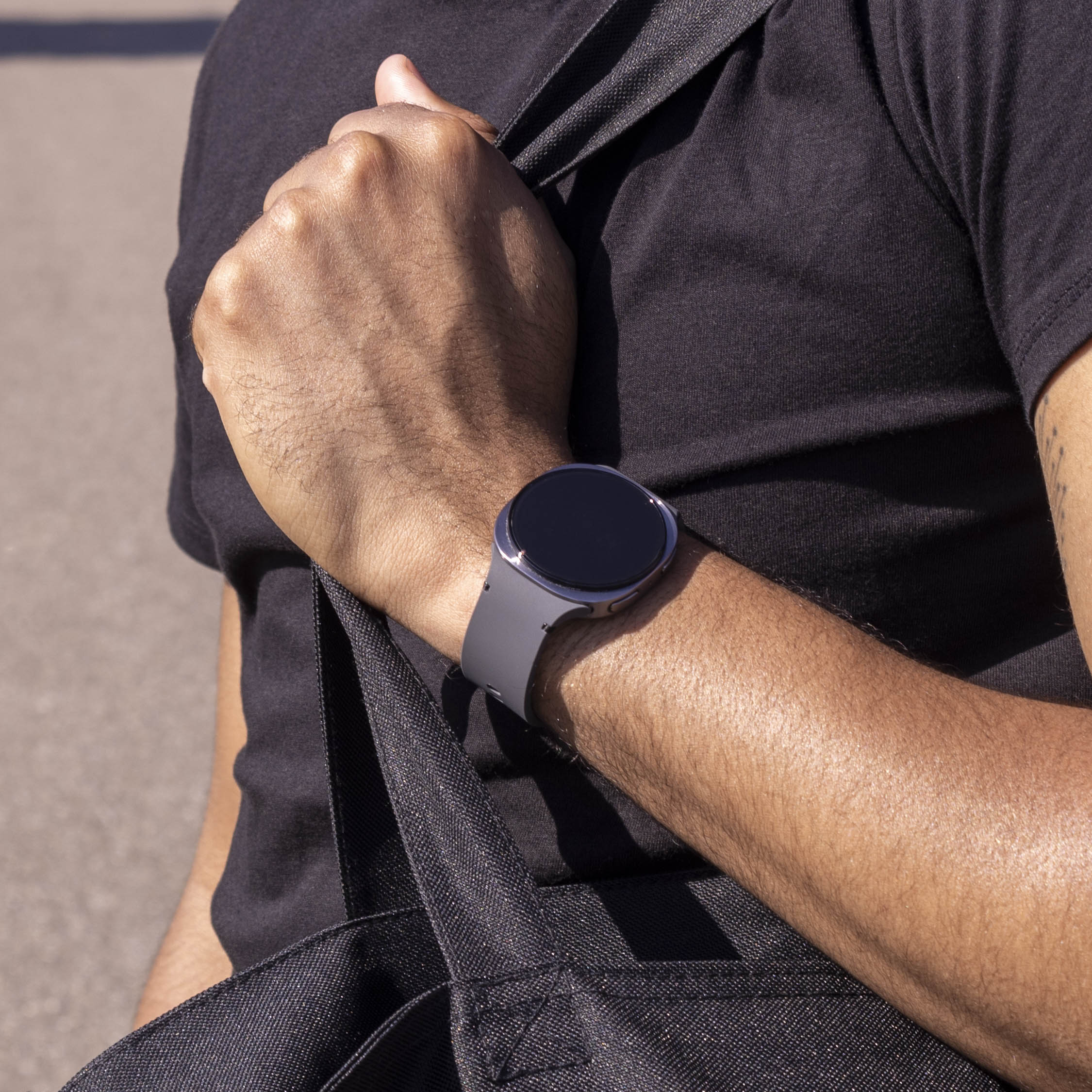 Samsung Galaxy Watch 8 - 44mm Silicone Strap (Dark Grey)