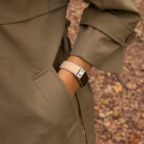 Bracelet cuir Fitbit Charge 5 (abricot)