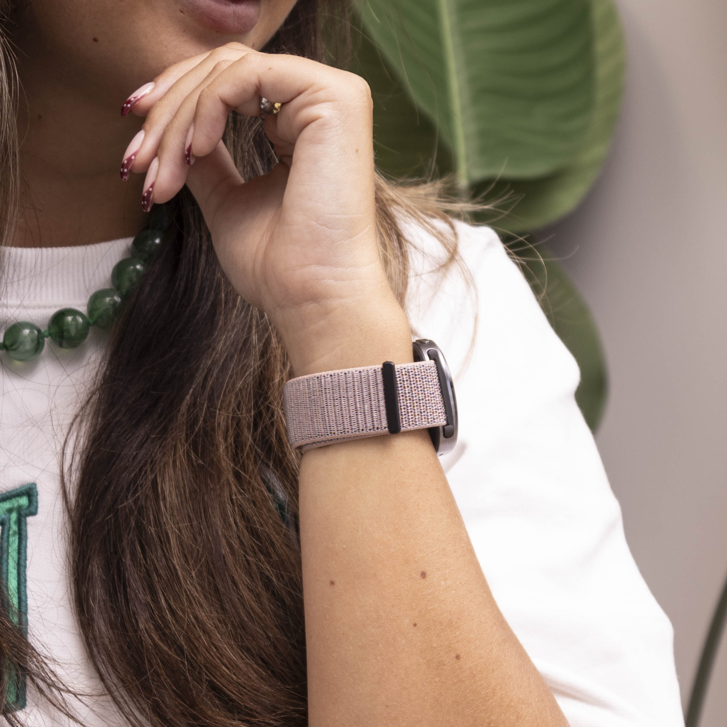 Bracelet nylon Samsung Galaxy Watch 8 - 44mm (rose)