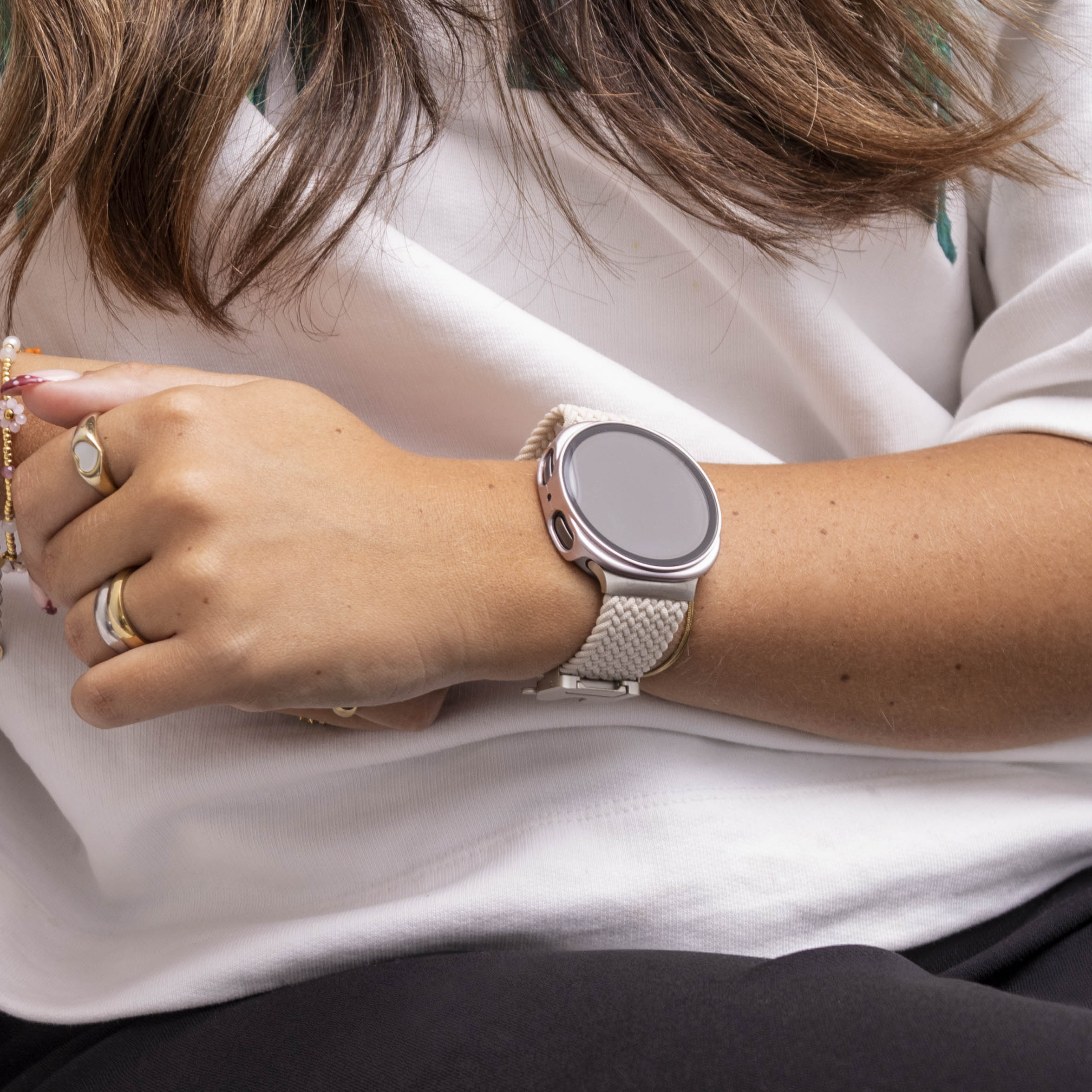 Samsung Galaxy Watch 8 - 40mm Hard Case with Glass (Pink)