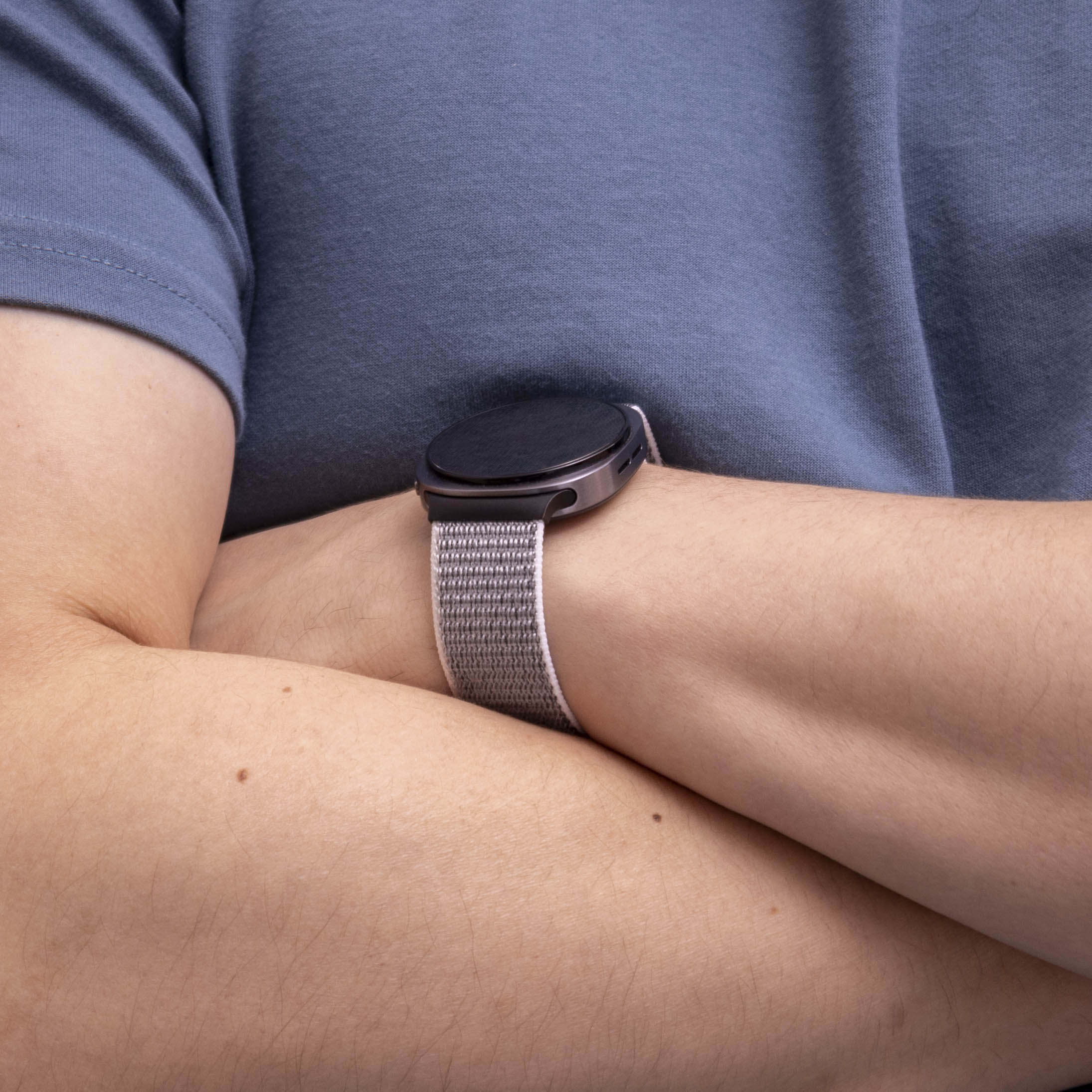 Bracelet nylon Samsung Galaxy Watch 8 Classic (coquillage)