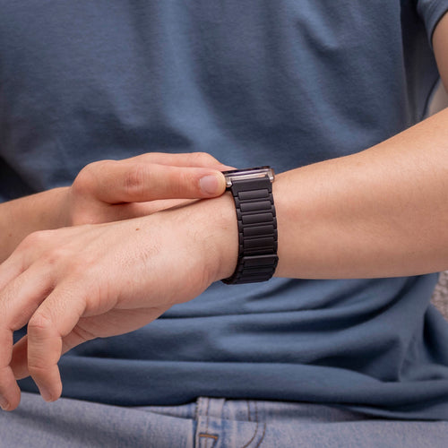 Bracelet silicone magnetique Samsung Galaxy Watch 8 - 40mm (noir)