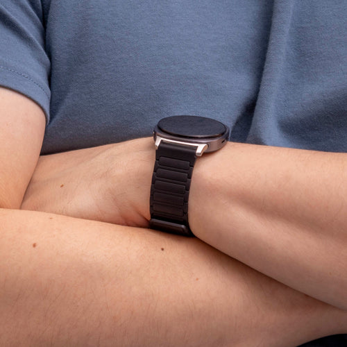 Bracelet silicone magnetique Samsung Galaxy Watch 8 - 40mm (noir)