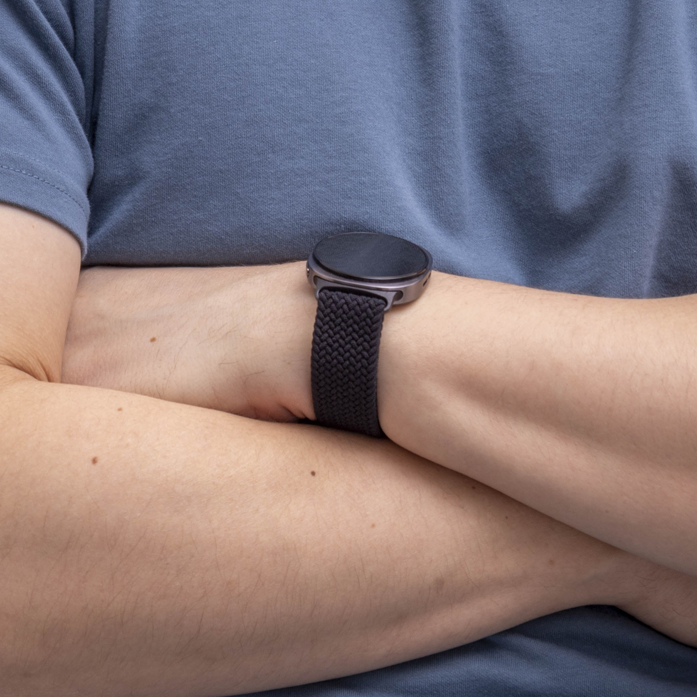 Bracelet tissu avec boucle Samsung Galaxy Watch 8 - 44mm (noir)