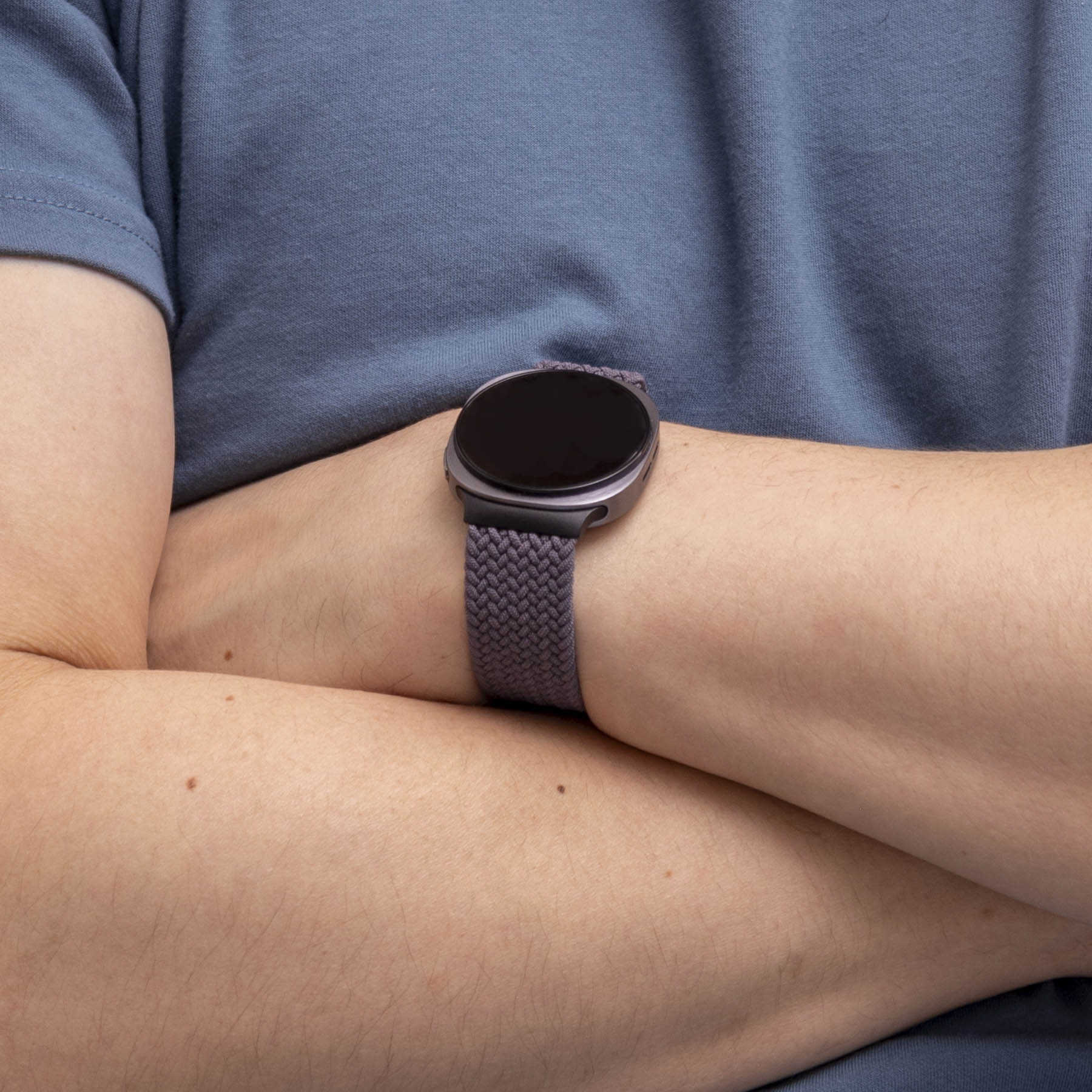 Bracelet tissu avec boucle Samsung Galaxy Watch 8 - 40mm (gris foncé)