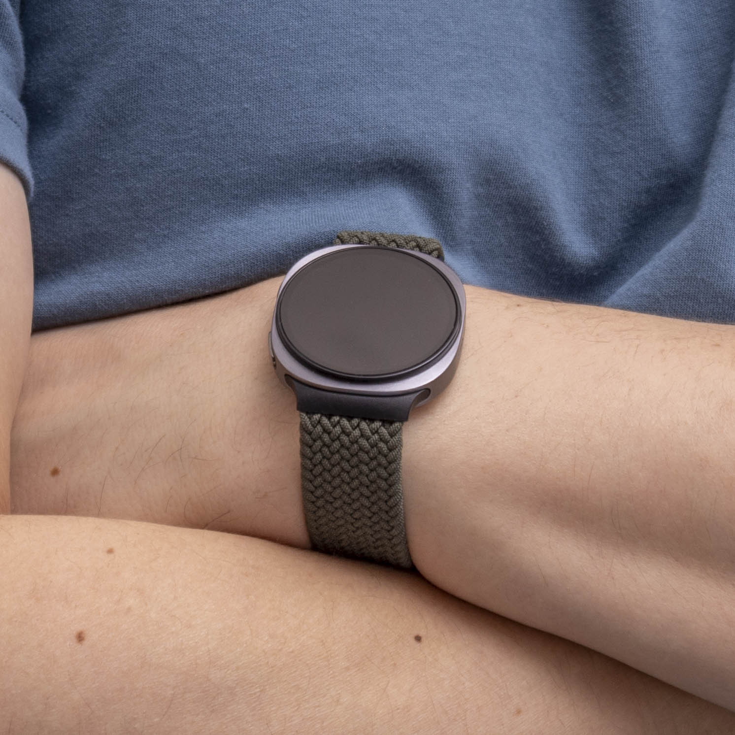 Samsung Galaxy Watch 8 - 44mm Braided Strap with P-Buckle (Green)