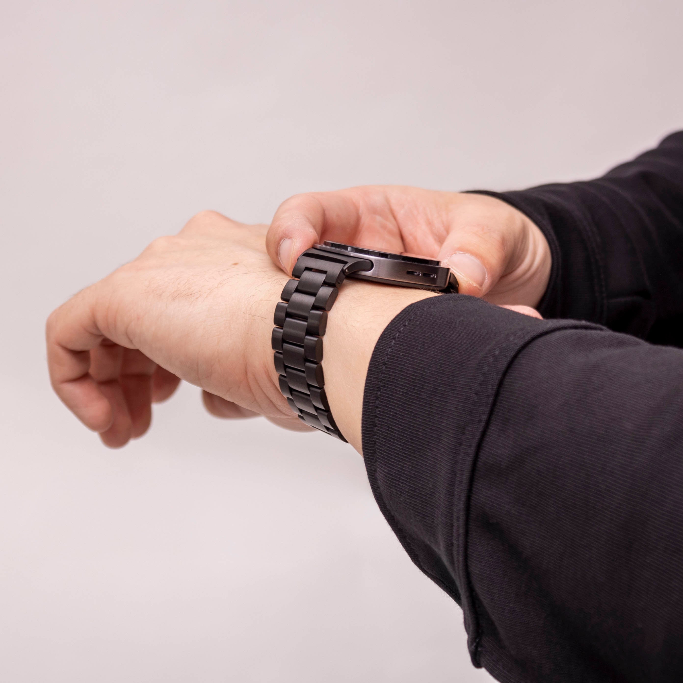 Bandz Bracelet acier 'Classic' Samsung Galaxy Watch 8 - 40mm (noir)