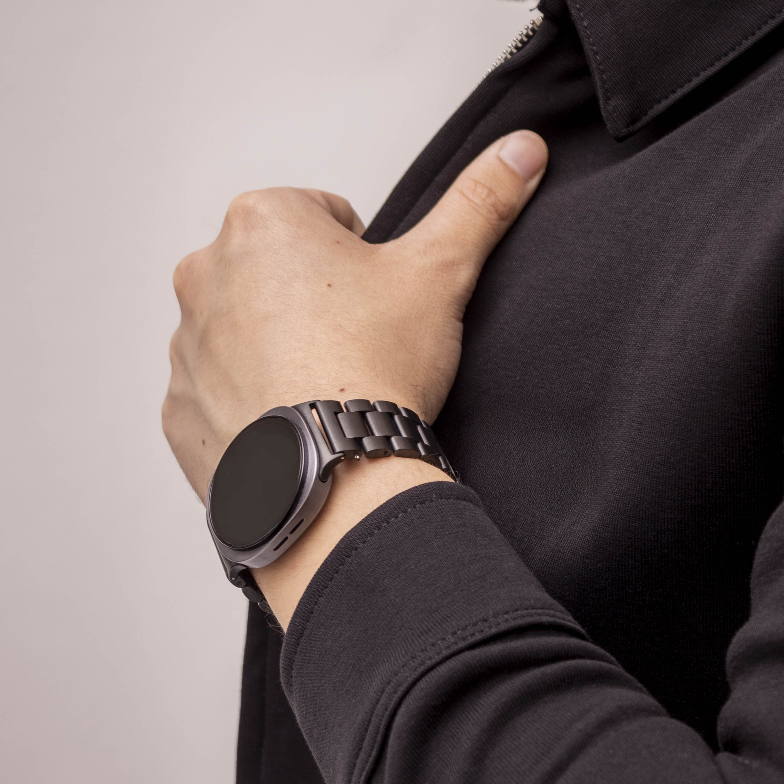 Bandz Samsung Galaxy Watch 8 Classic Steel Strap 'Classic' (Black)