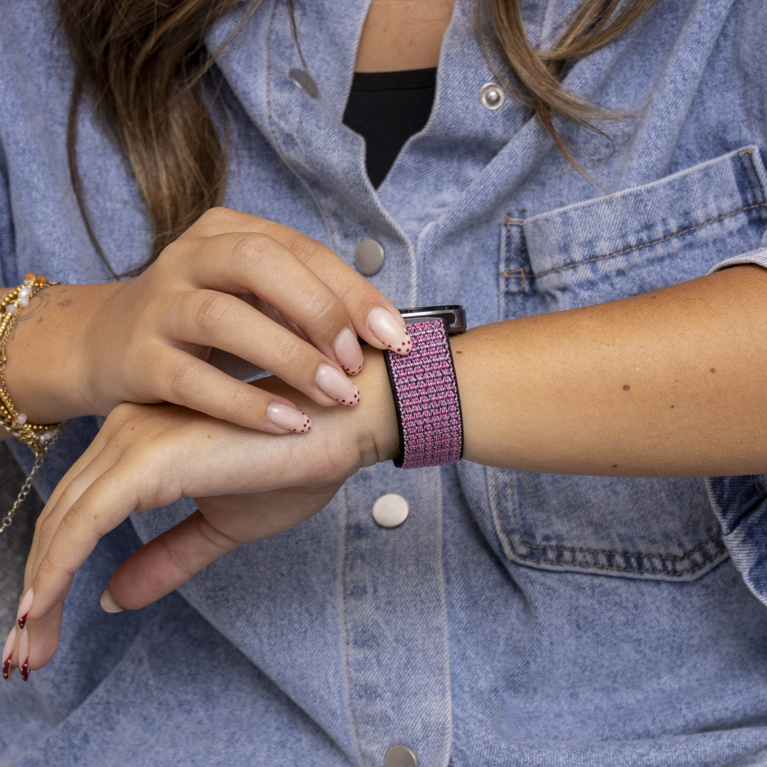 Bracelet nylon Samsung Galaxy Watch 8 - 44mm (baie)