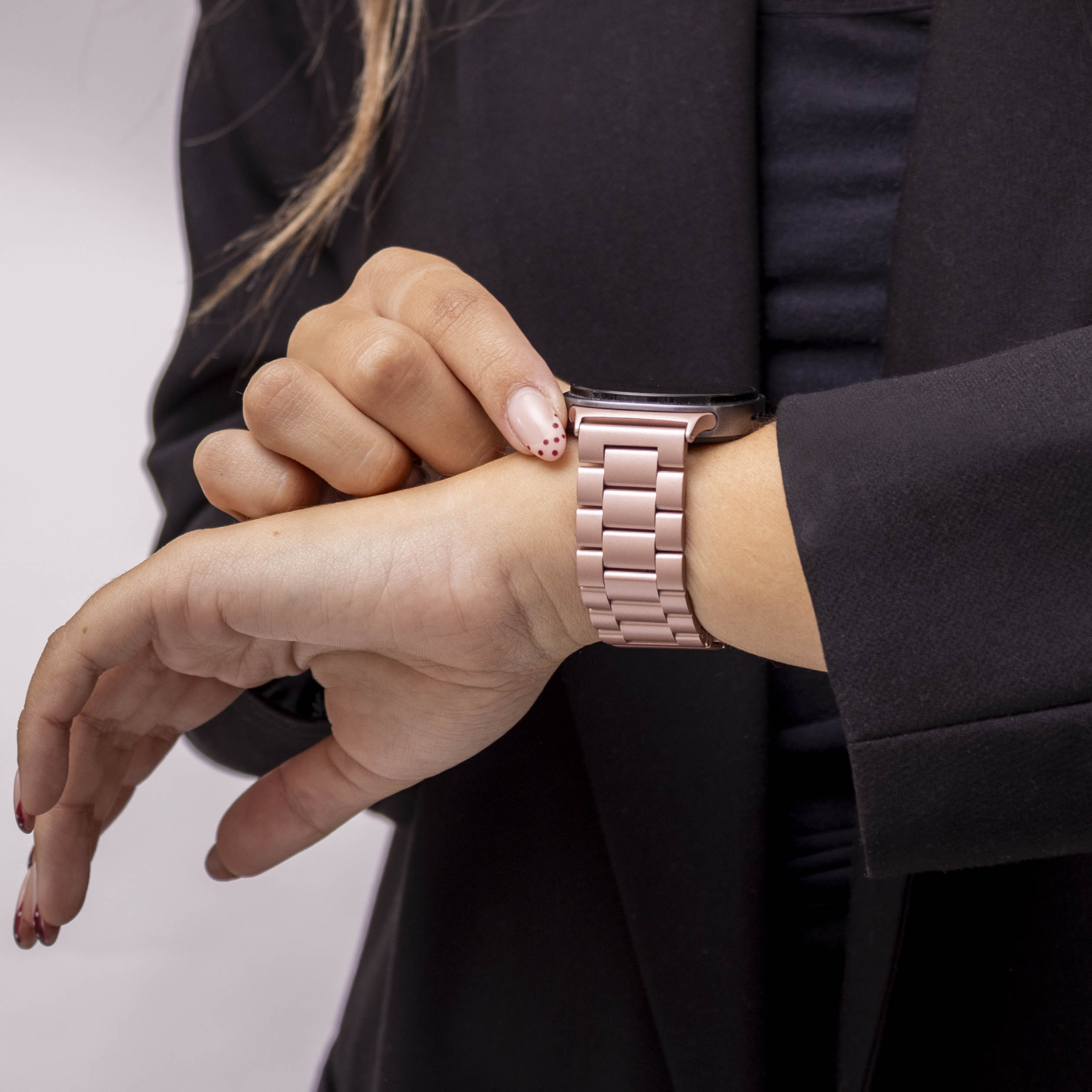 Bandz Bracelet acier 'Classic' Samsung Galaxy Watch 8 - 44mm (rose)