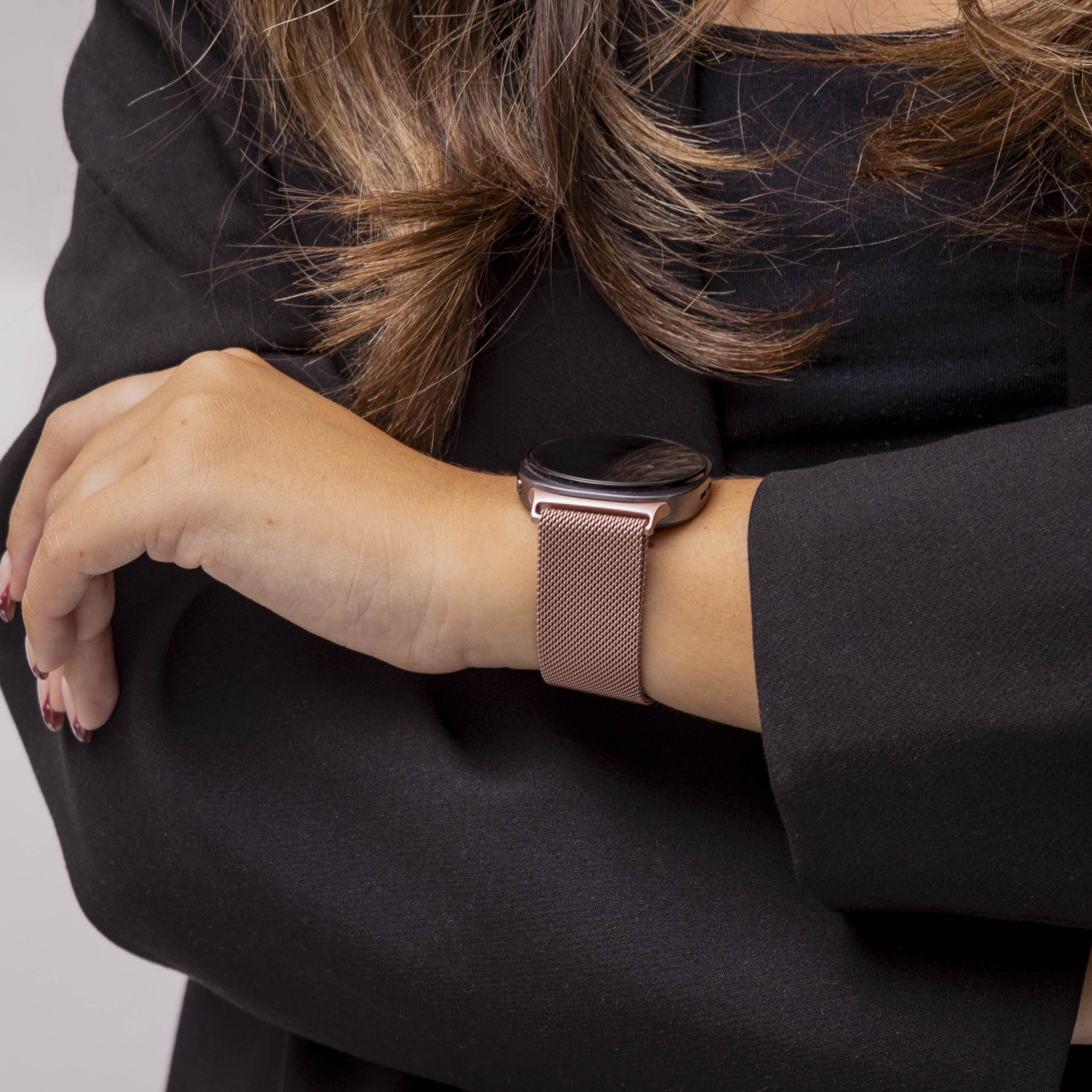 Bracelet milanais Samsung Galaxy Watch 8 Classic (rose rosé)