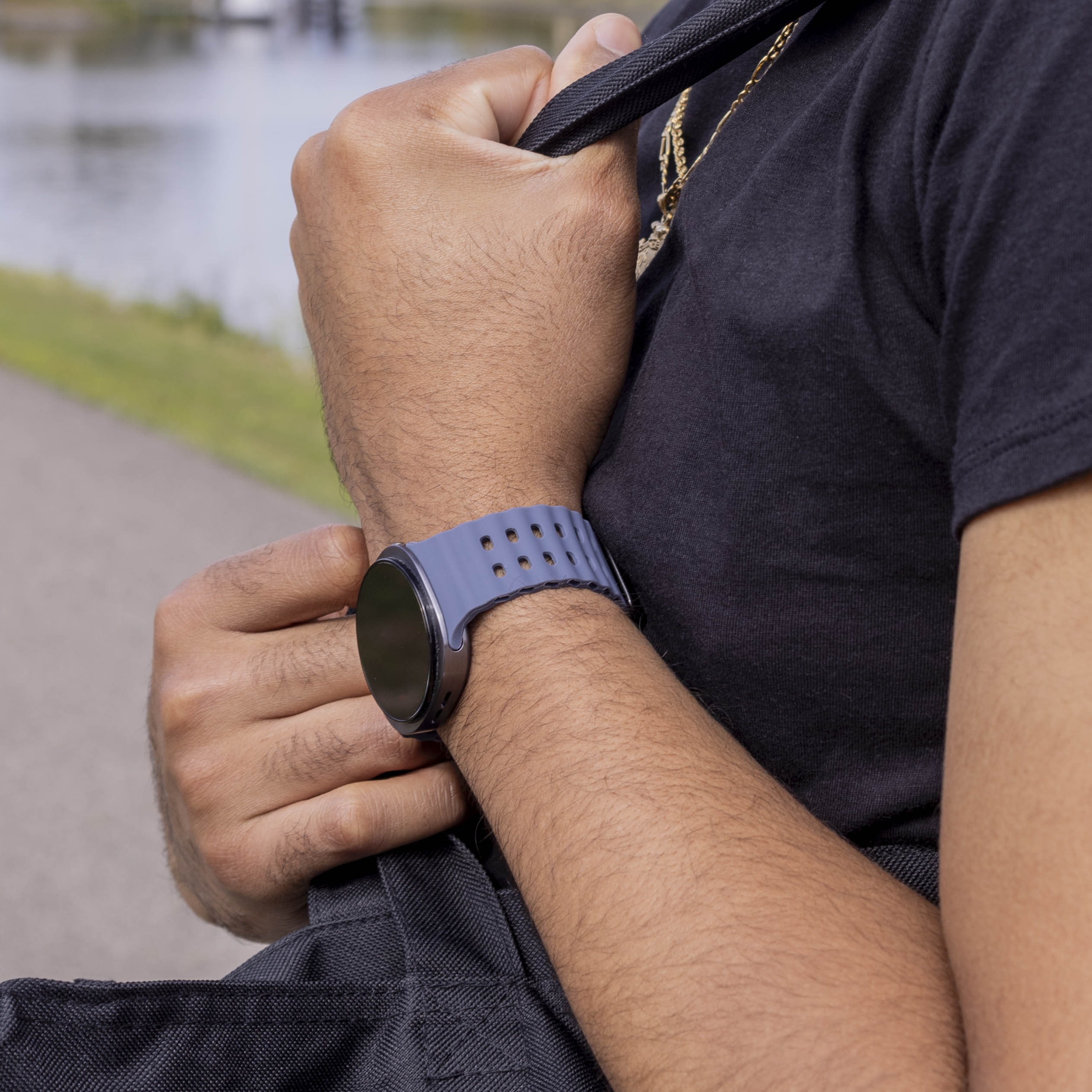 Bracelet Ocean Samsung Galaxy Watch 8 - 40mm (gris/bleu)