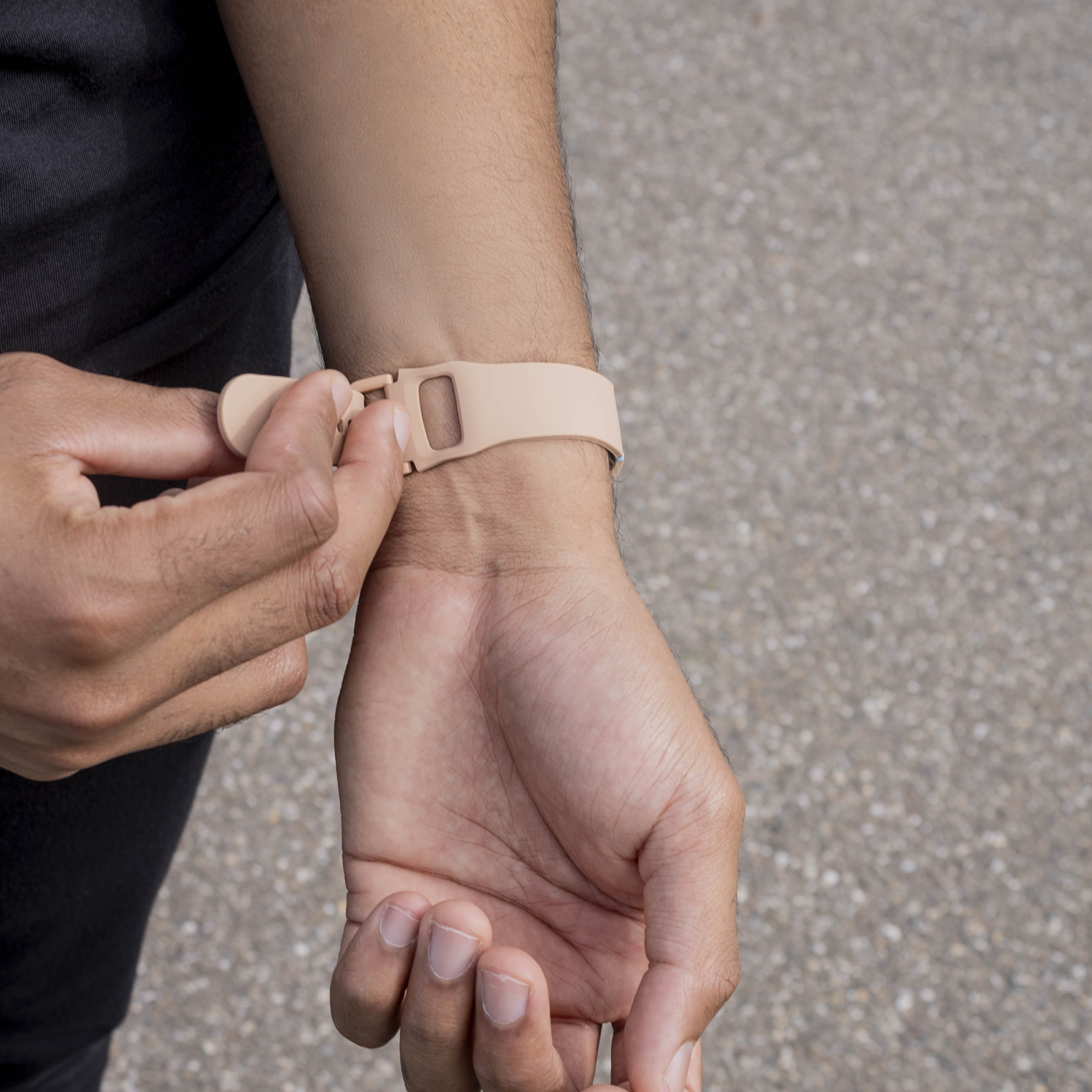 Bracelet silicone Samsung Galaxy Watch 8 Classic (beige)