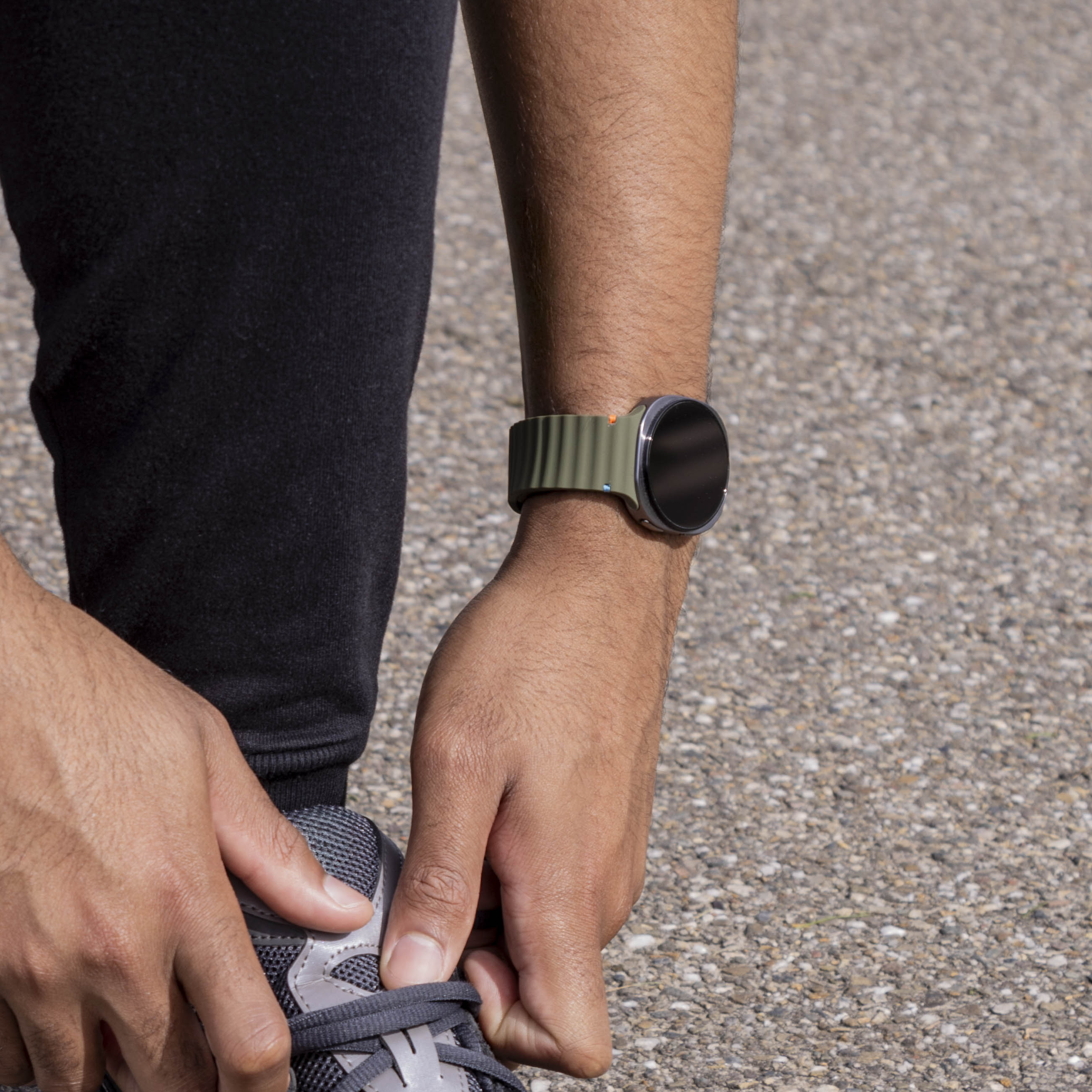 Samsung Galaxy Watch 8 Classic Wave Silicone Strap (Army Green)