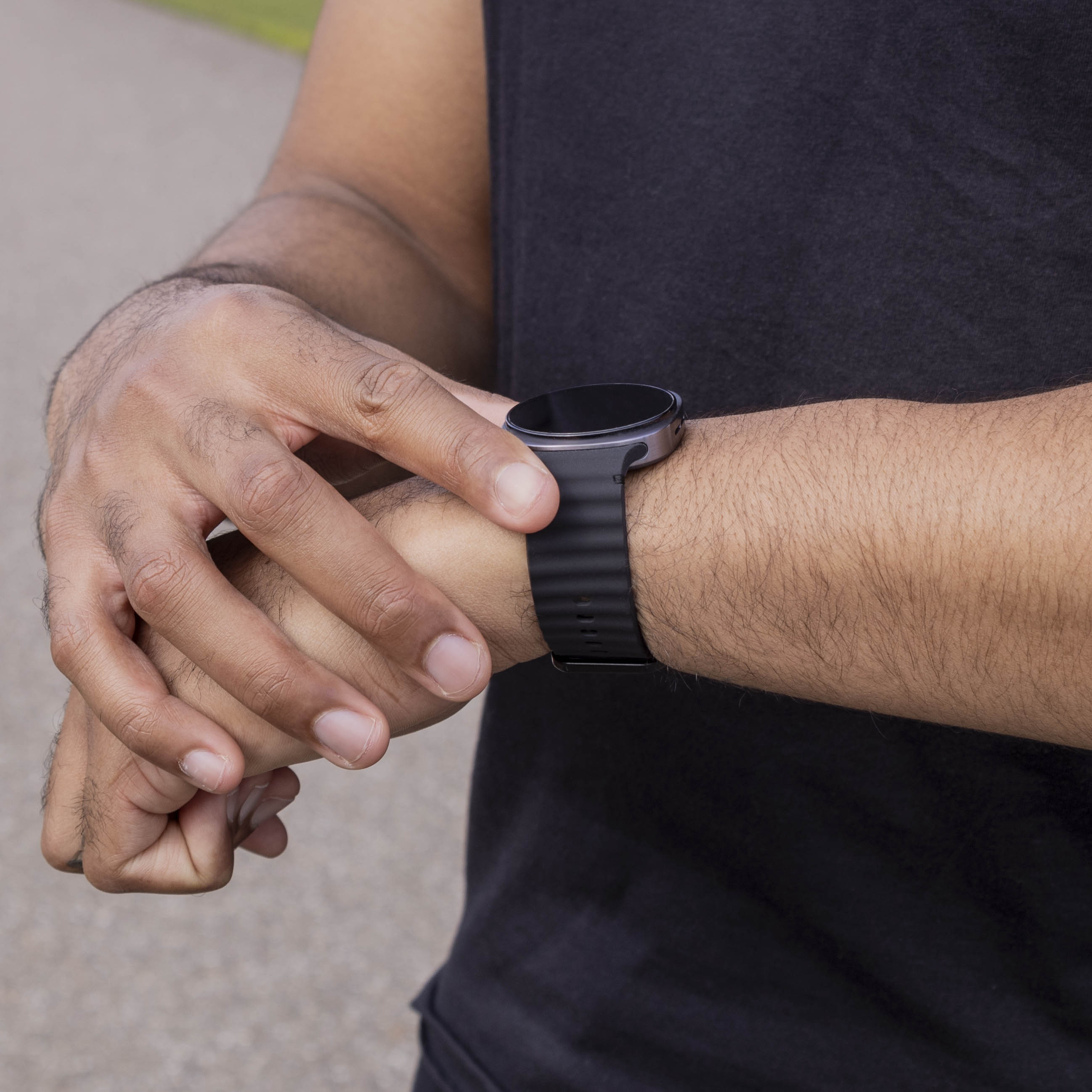 Bracelet silicone Wave Samsung Galaxy Watch 8 - 44mm (noir)