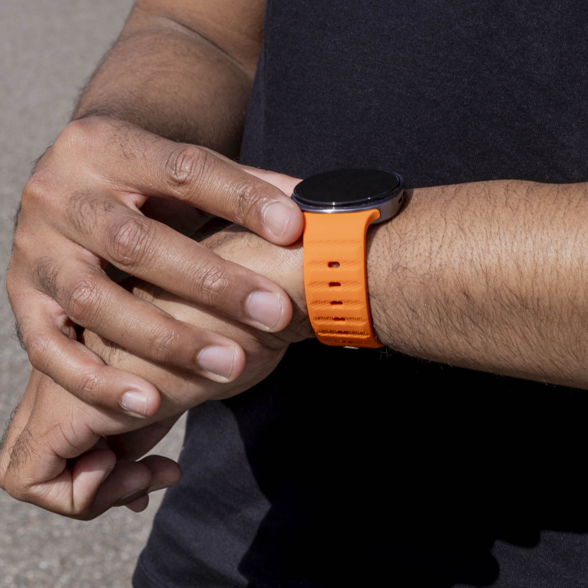 Samsung Galaxy Watch 8 - 44mm Outdoor Silicone Strap (Orange)