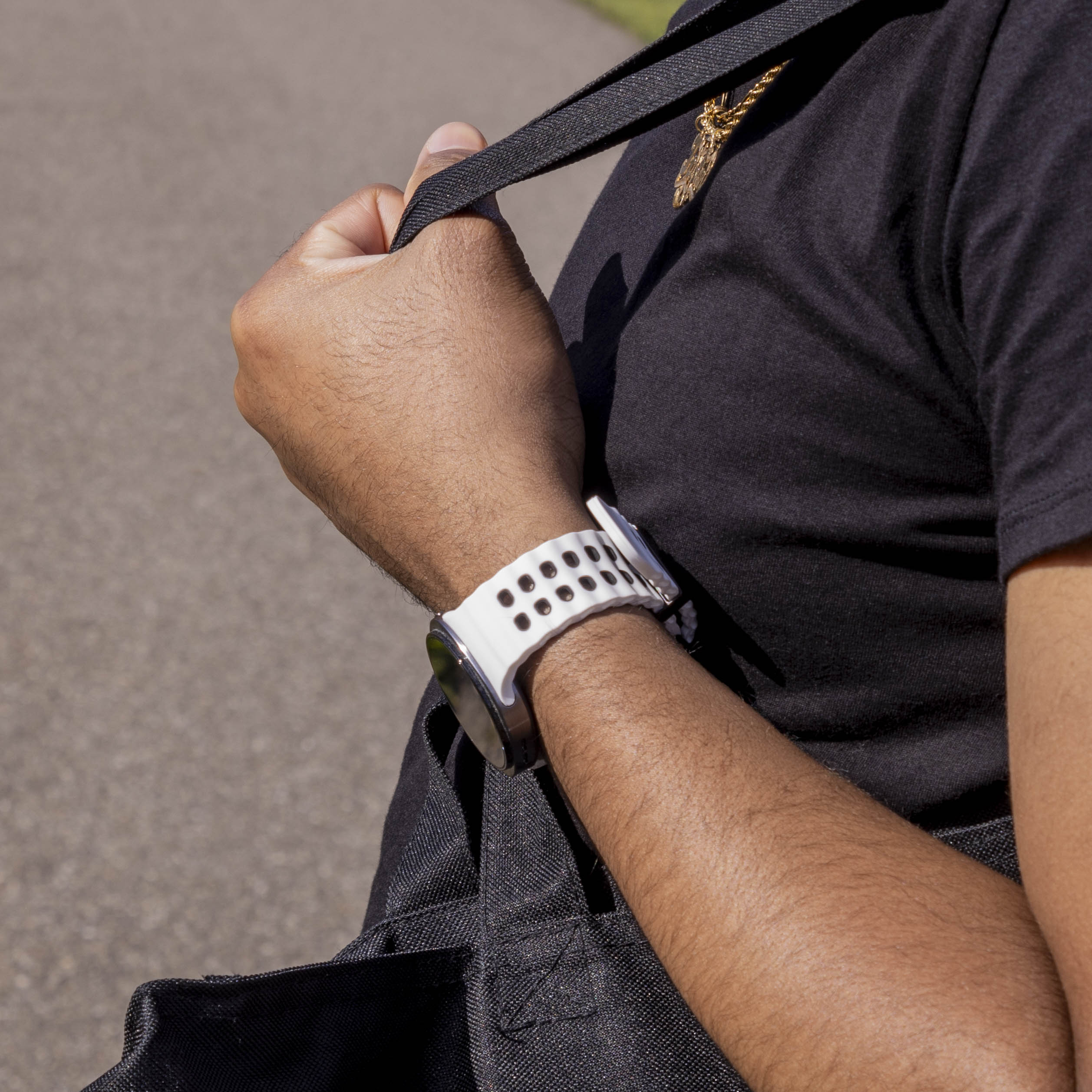 Bracelet Ocean Samsung Galaxy Watch 8 Classic (blanc/noir)