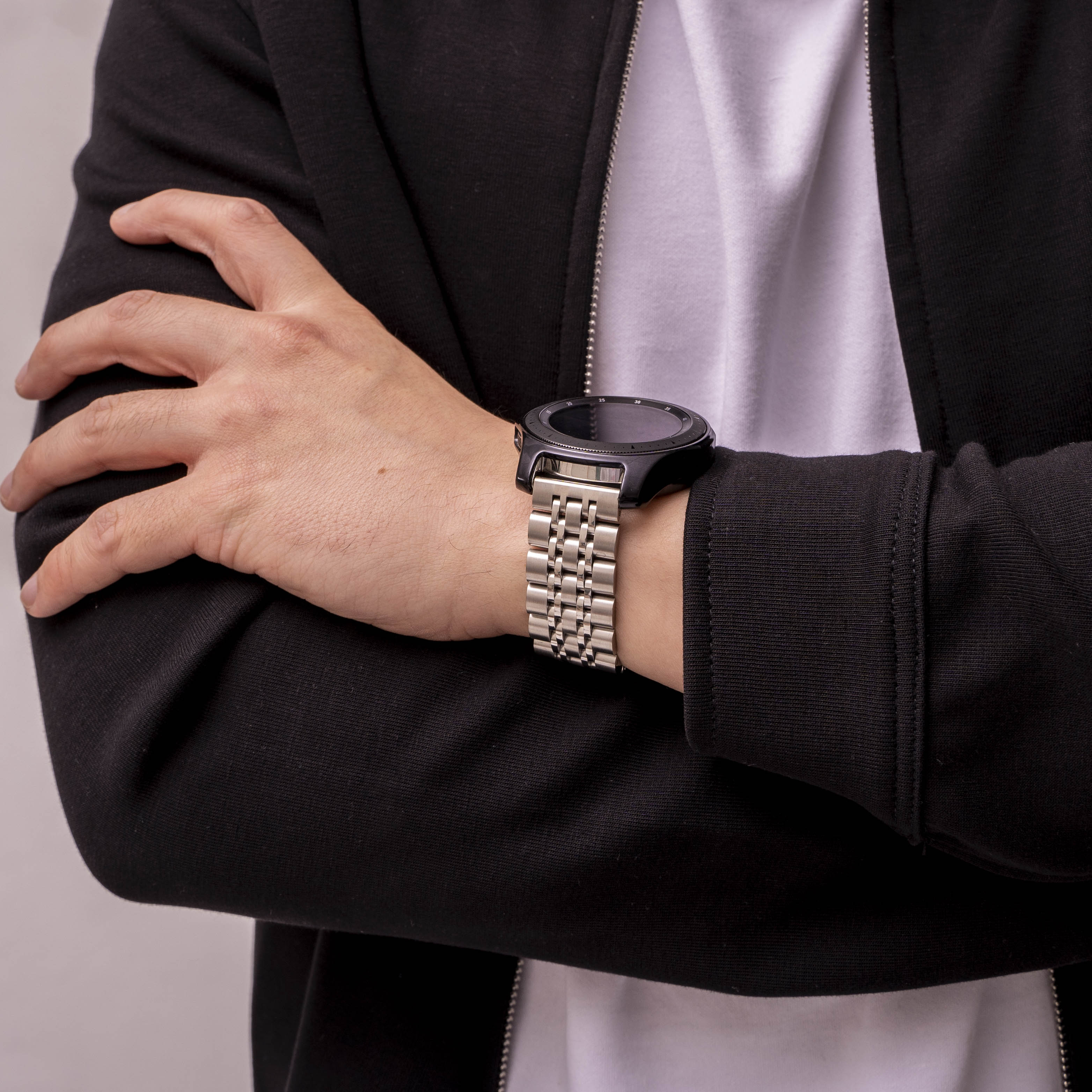 Bracelet acier duo Fossil Gen 5 (argent)