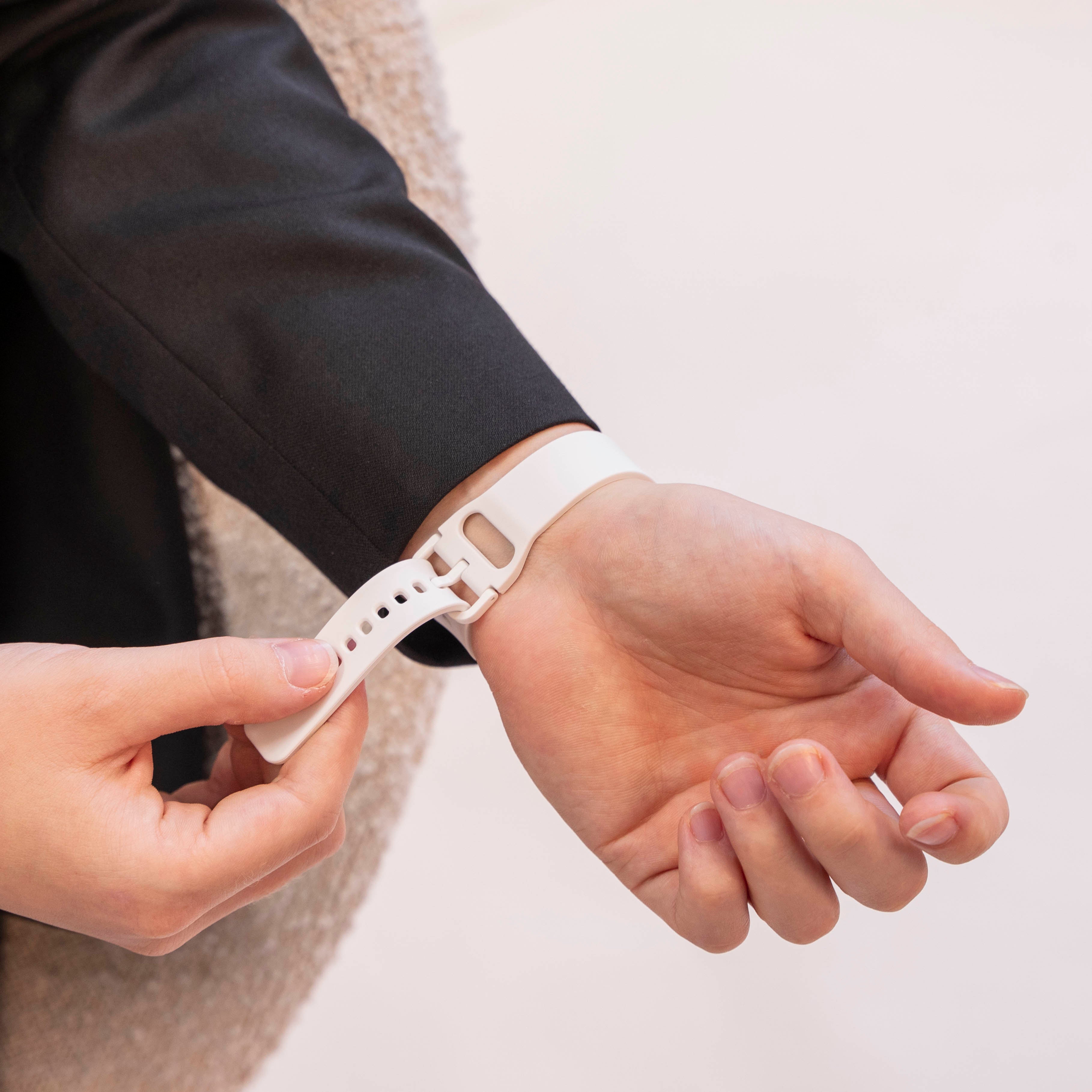 Bracelet silicone Samsung Galaxy Fit 3 (blanc)