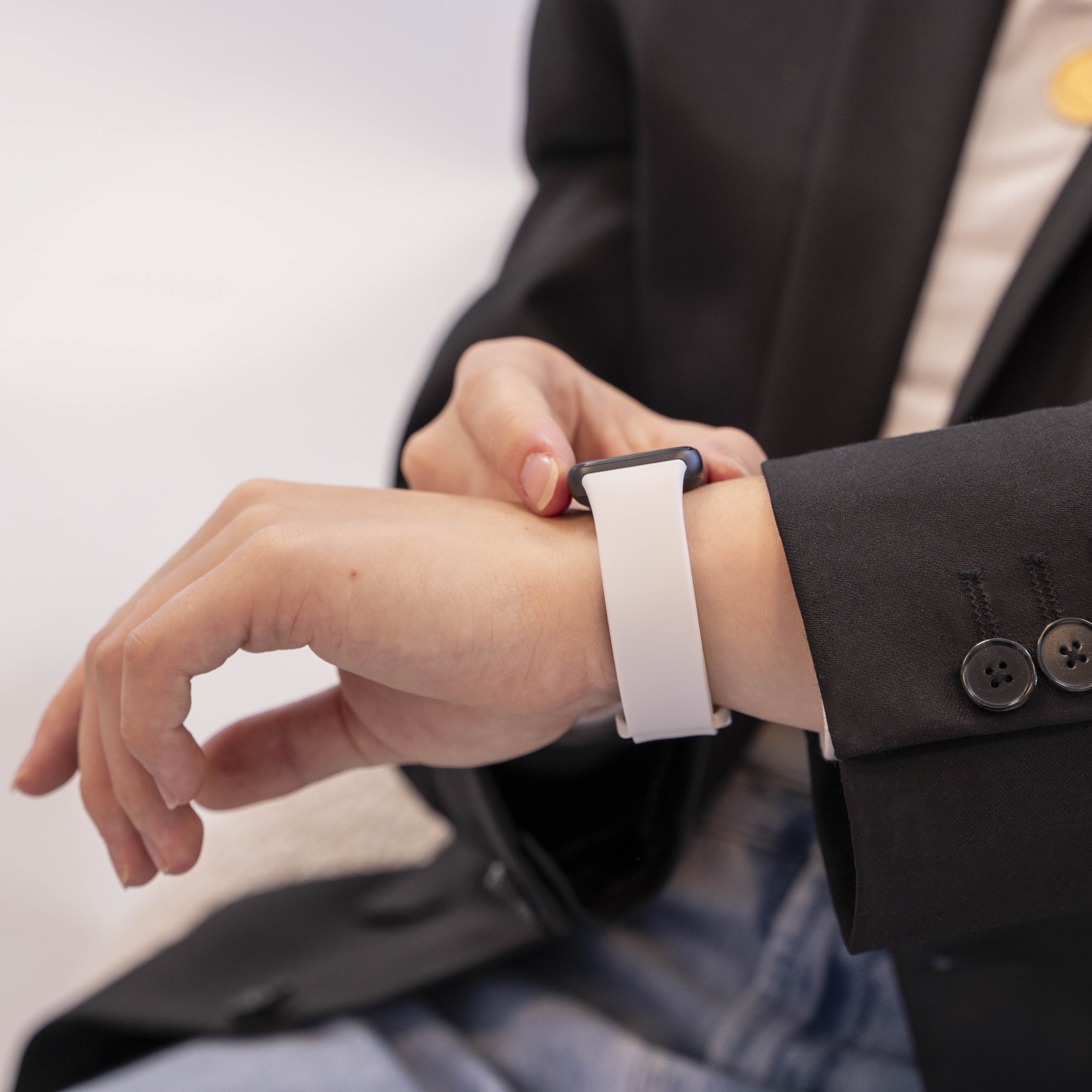 Bracelet silicone Samsung Galaxy Fit 3 (blanc)