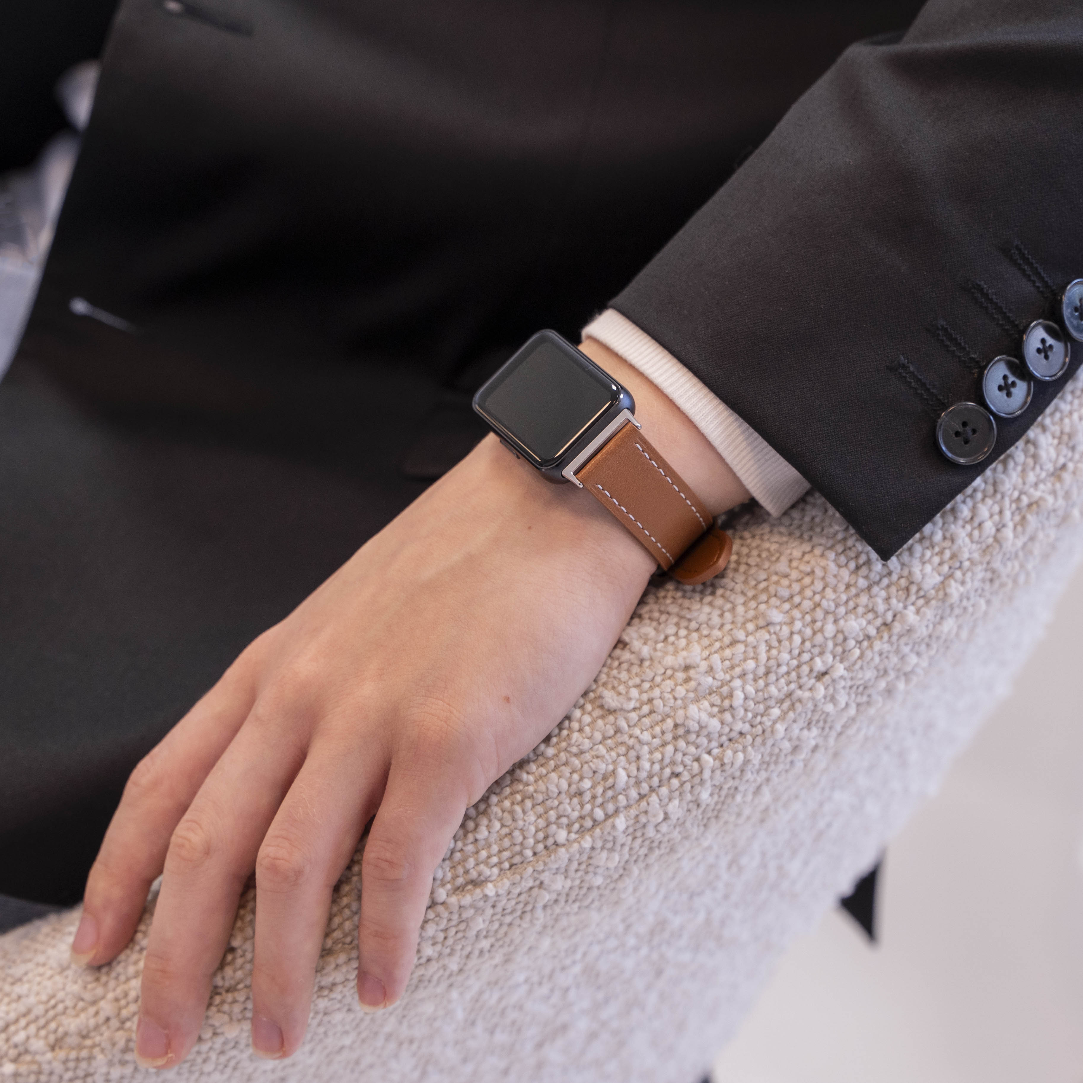 Bracelet cuir Samsung Galaxy Fit 3 (brun)