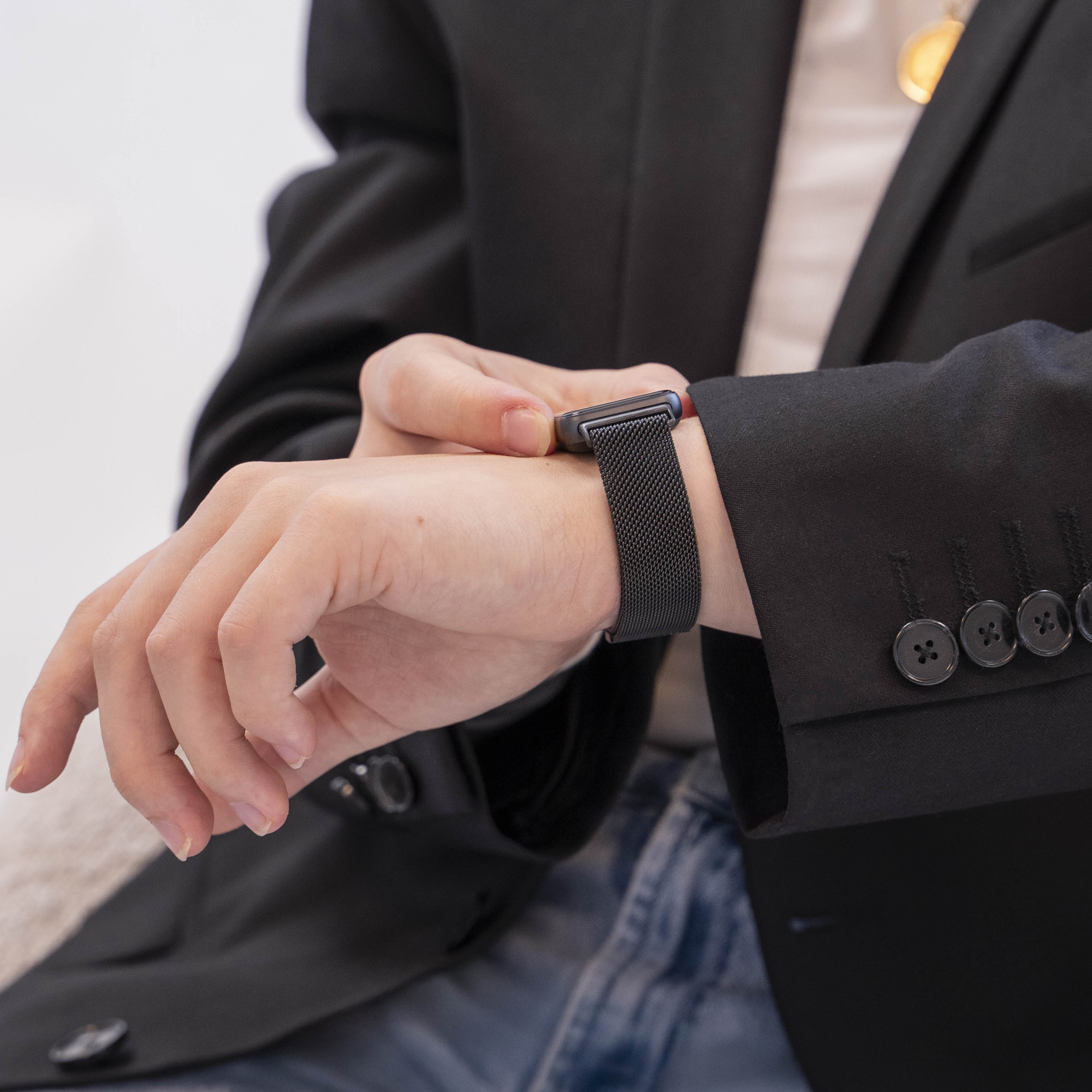 Bracelet Milanais Samsung Galaxy Fit 3 (noir)