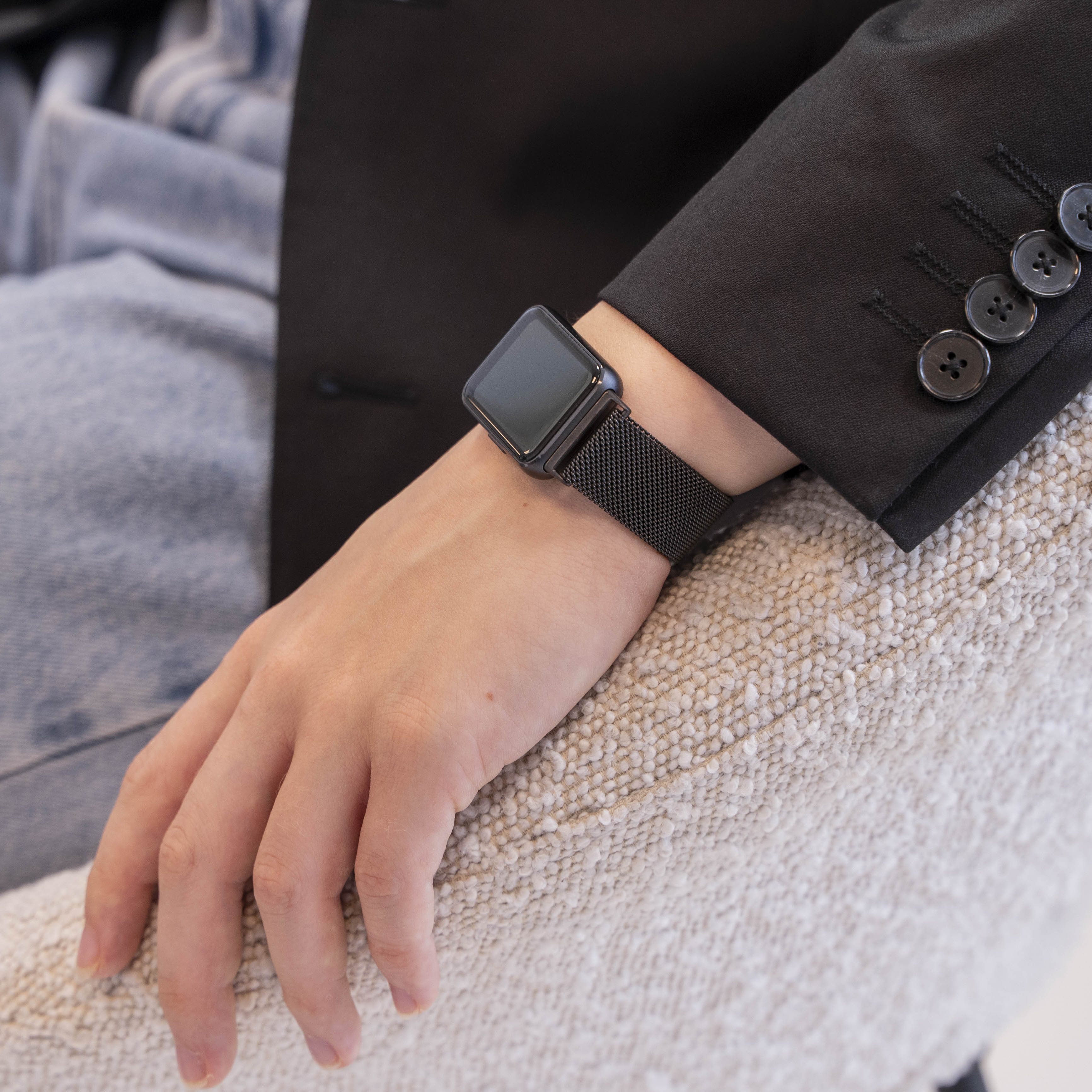 Bracelet Milanais Samsung Galaxy Fit 3 (noir)