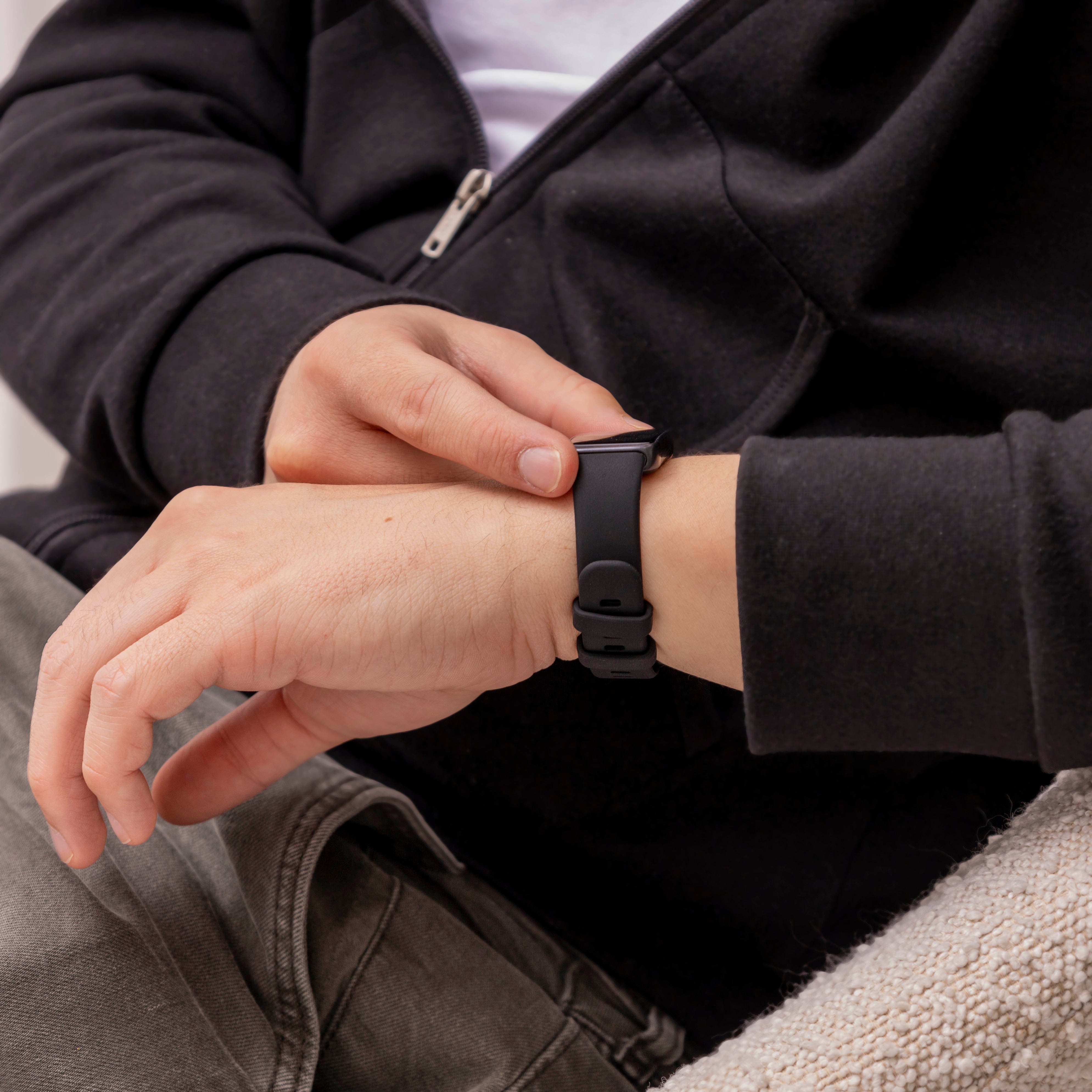 Bracelet silicone classique Huawei Band 8 (noir)