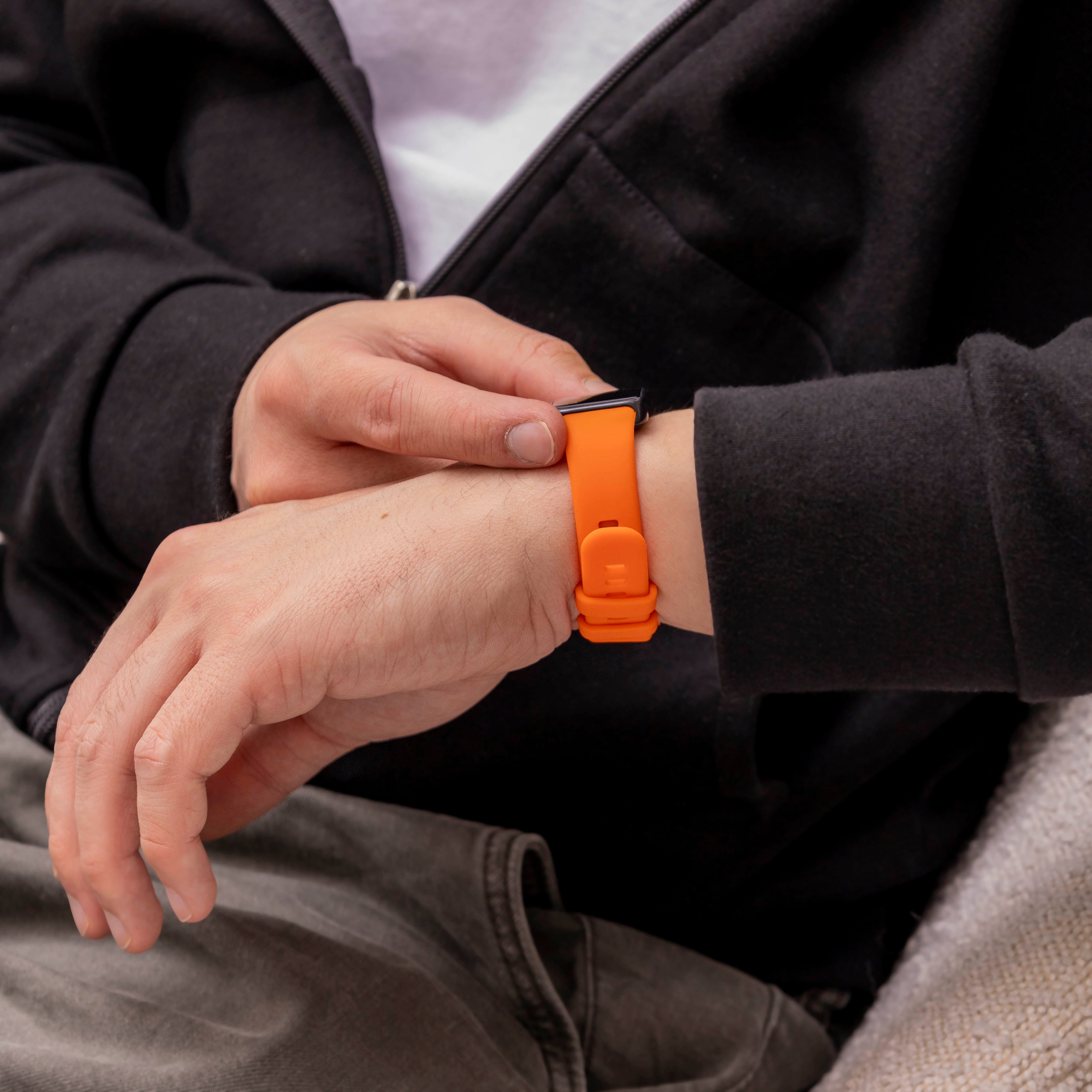 Huawei Band 10 Silicone Classic Strap (Orange)