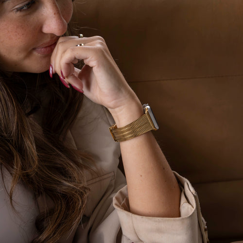 Bracelet acier inoxydable Apple Watch Ultra (or)