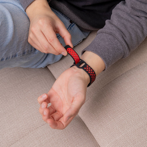 Bracelet sport Samsung Galaxy Fit 3 (noir/rouge)