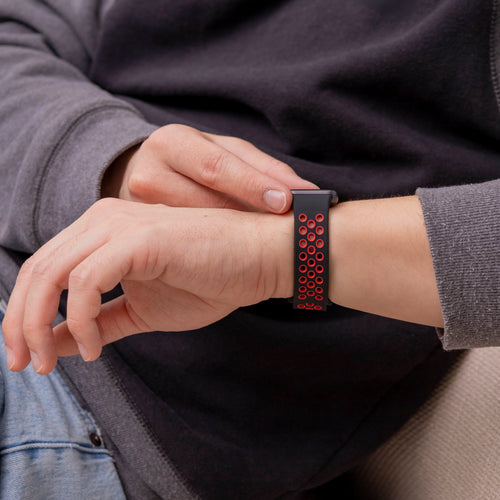 Bracelet sport Samsung Galaxy Fit 3 (noir/rouge)