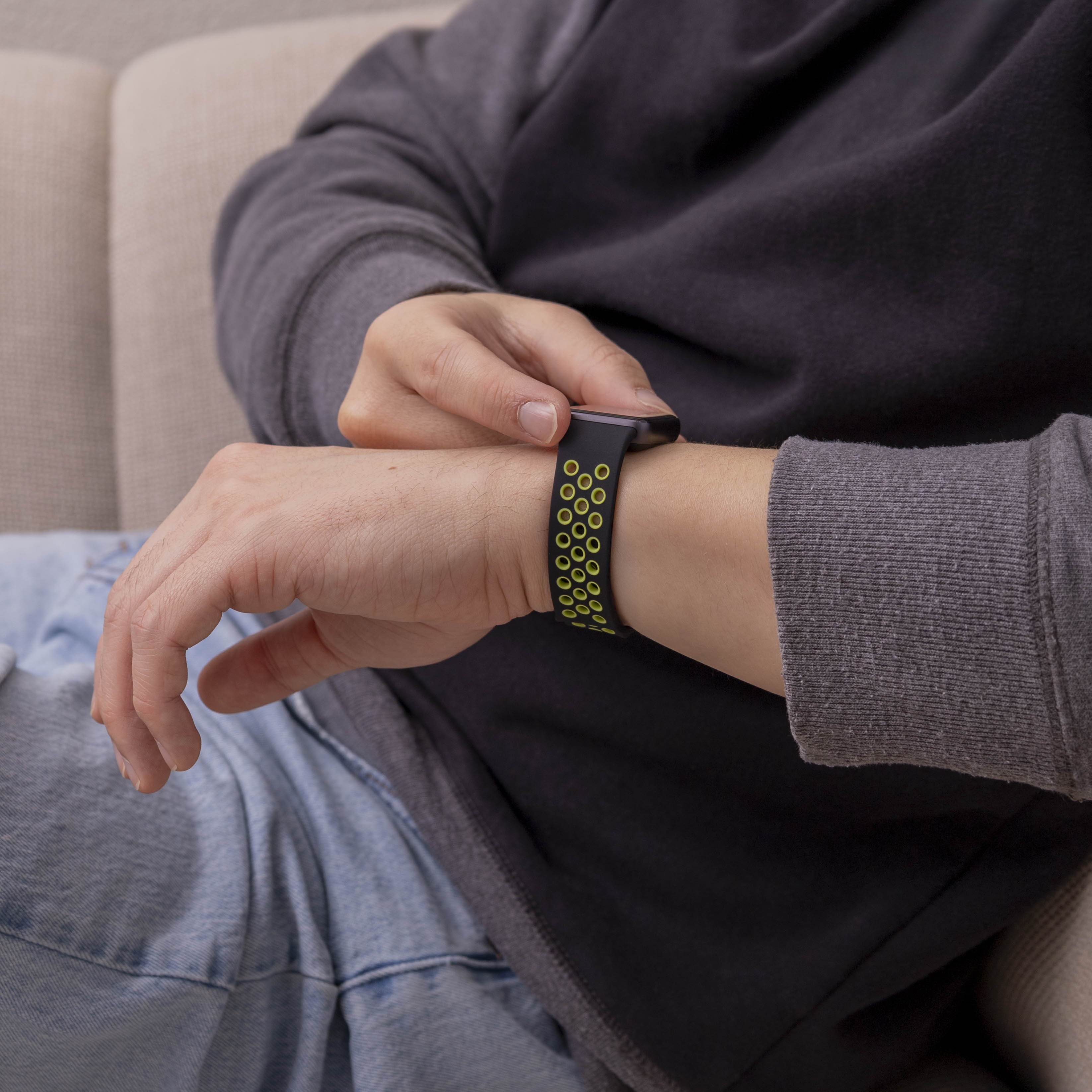 Bracelet sport Samsung Galaxy Fit 3 (noir/lime)