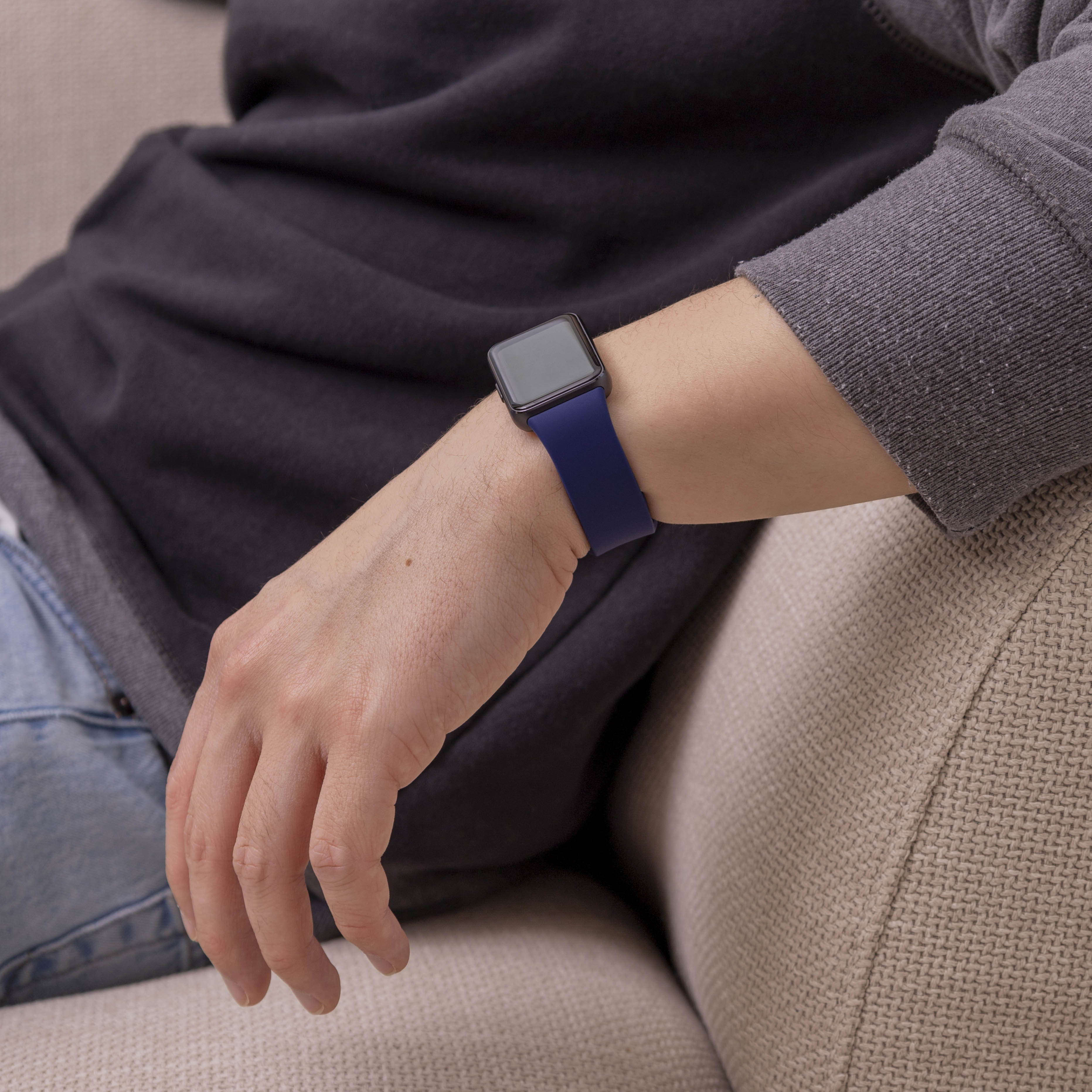 Bracelet silicone Samsung Galaxy Fit 3 (bleu foncé)