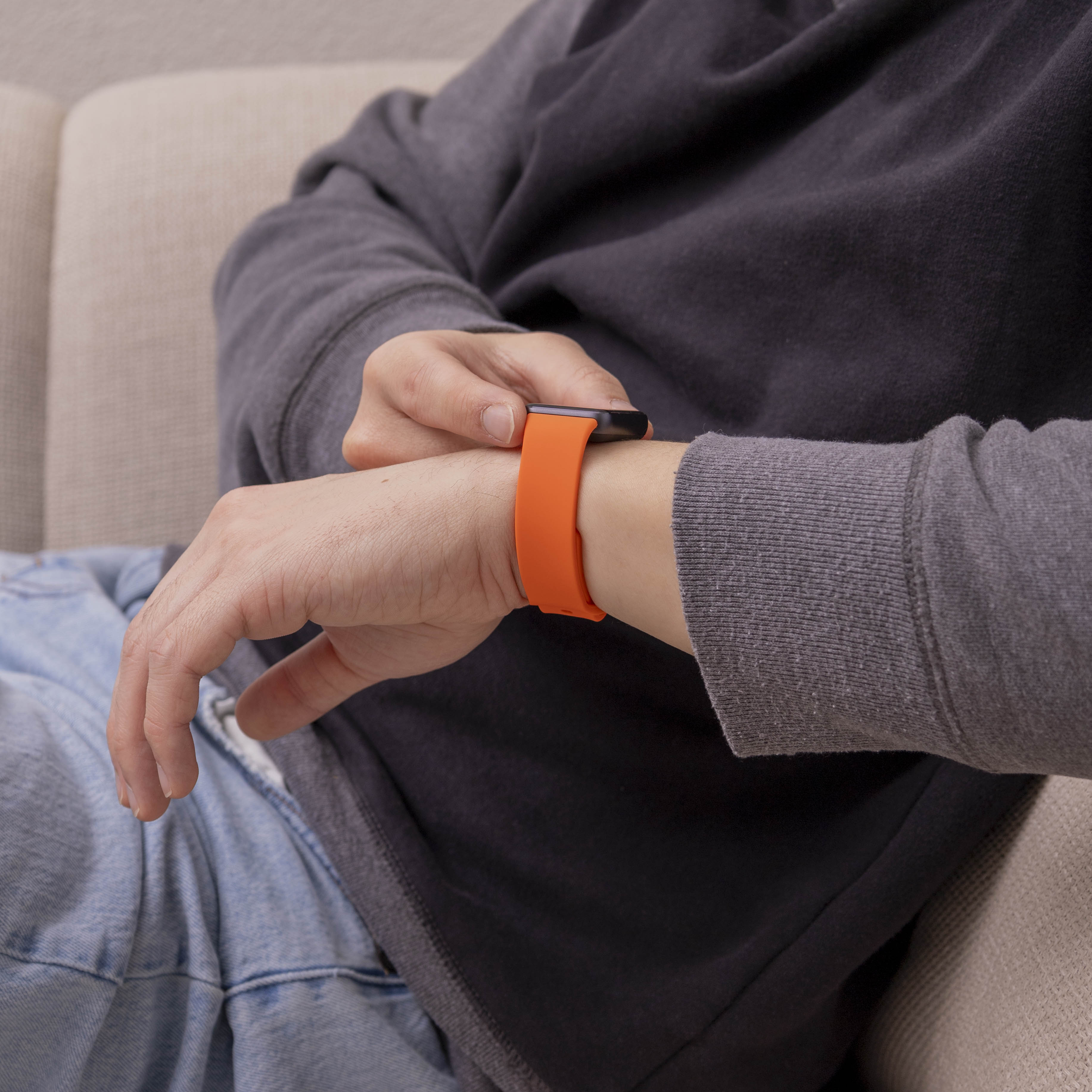 Samsung Galaxy Fit 3 Silicone Strap (Orange)