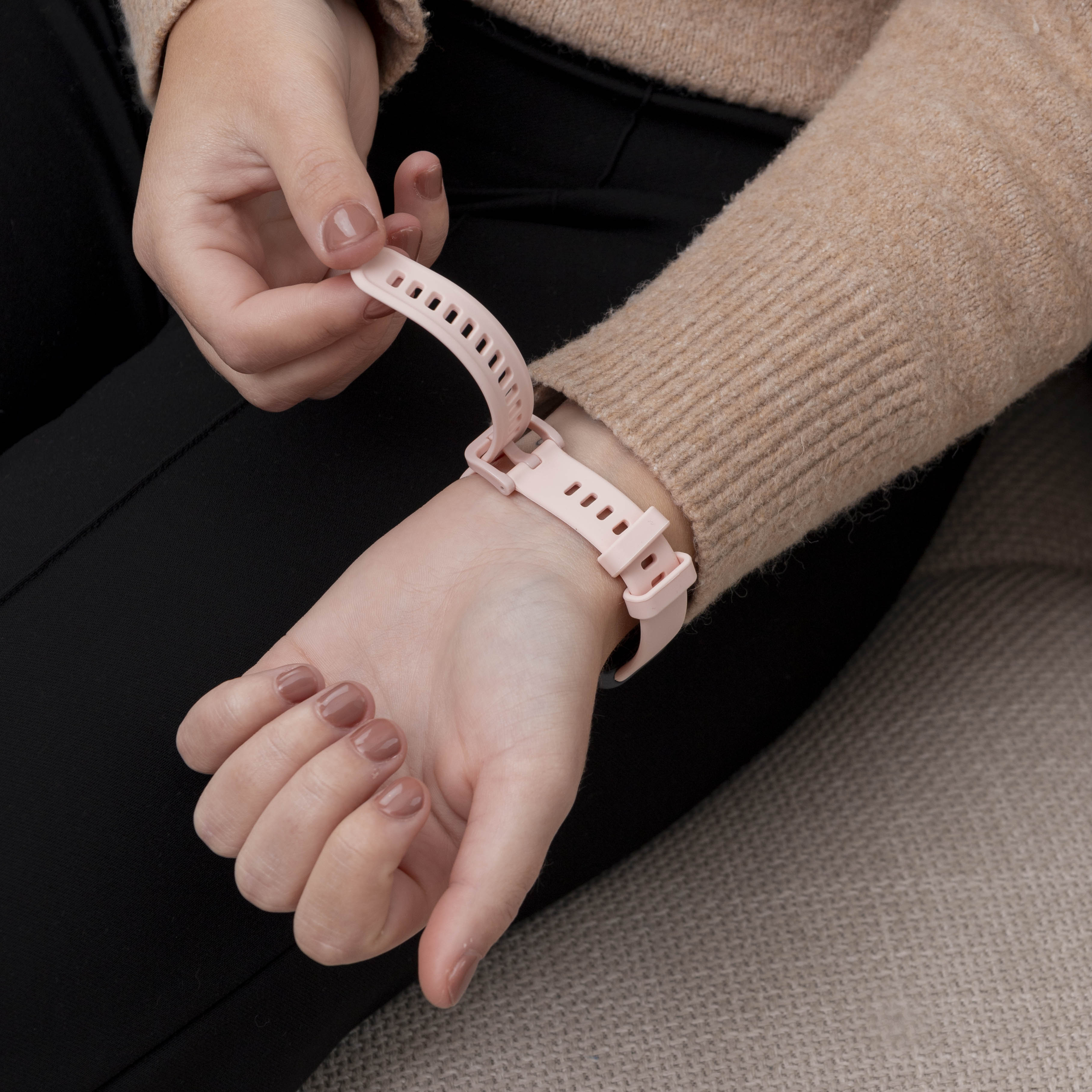 Bracelet silicone classique Huawei Band 10 (rose)