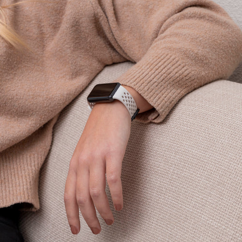 Bracelet silicone respirant Samsung Galaxy Fit 3 (lumière stellaire)
