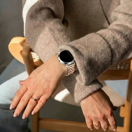 Bandz Bracelet metal 'V-Type' Pebble Round 2 - 14mm (or rose)