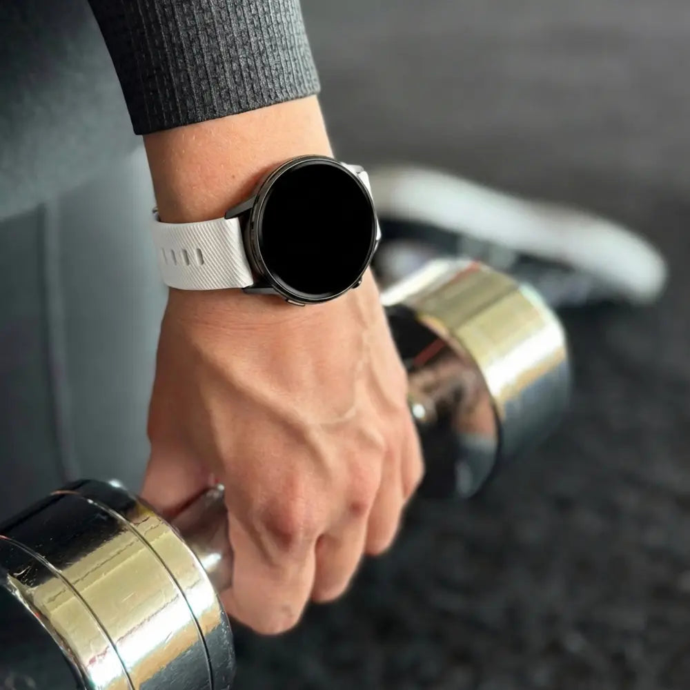 Bandz Garmin Vivoactive 4s Silicone Strap 'Deluxe' (White)