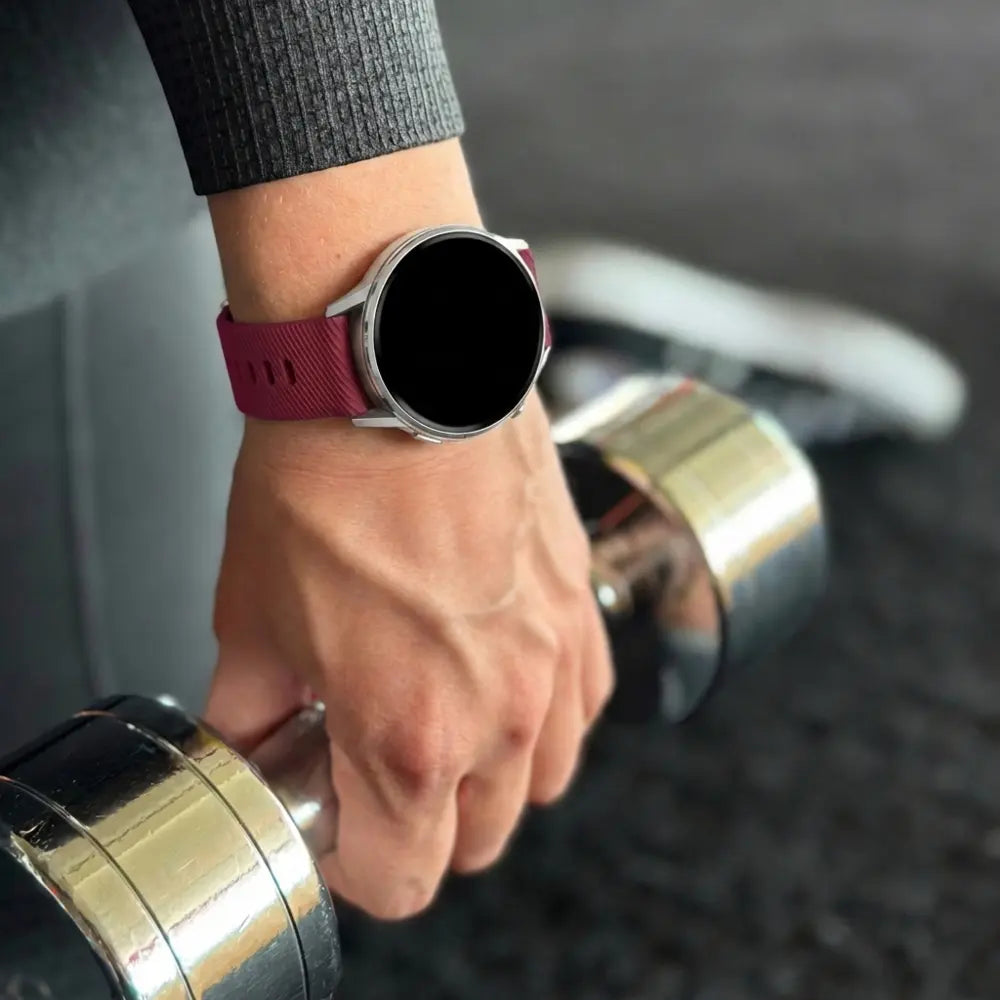 Bandz Garmin Vivoactive 4s Silicone Strap 'Deluxe' (Wine Red)