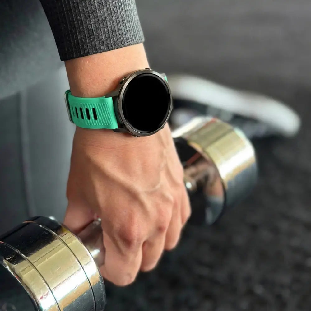 Bandz Garmin Vivoactive 4s Sport Strap with Buckle (Aqua/Black)