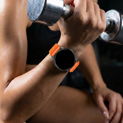 Bandz Garmin Vivoactive 5 Nylon Strap 'Wave' (Orange)